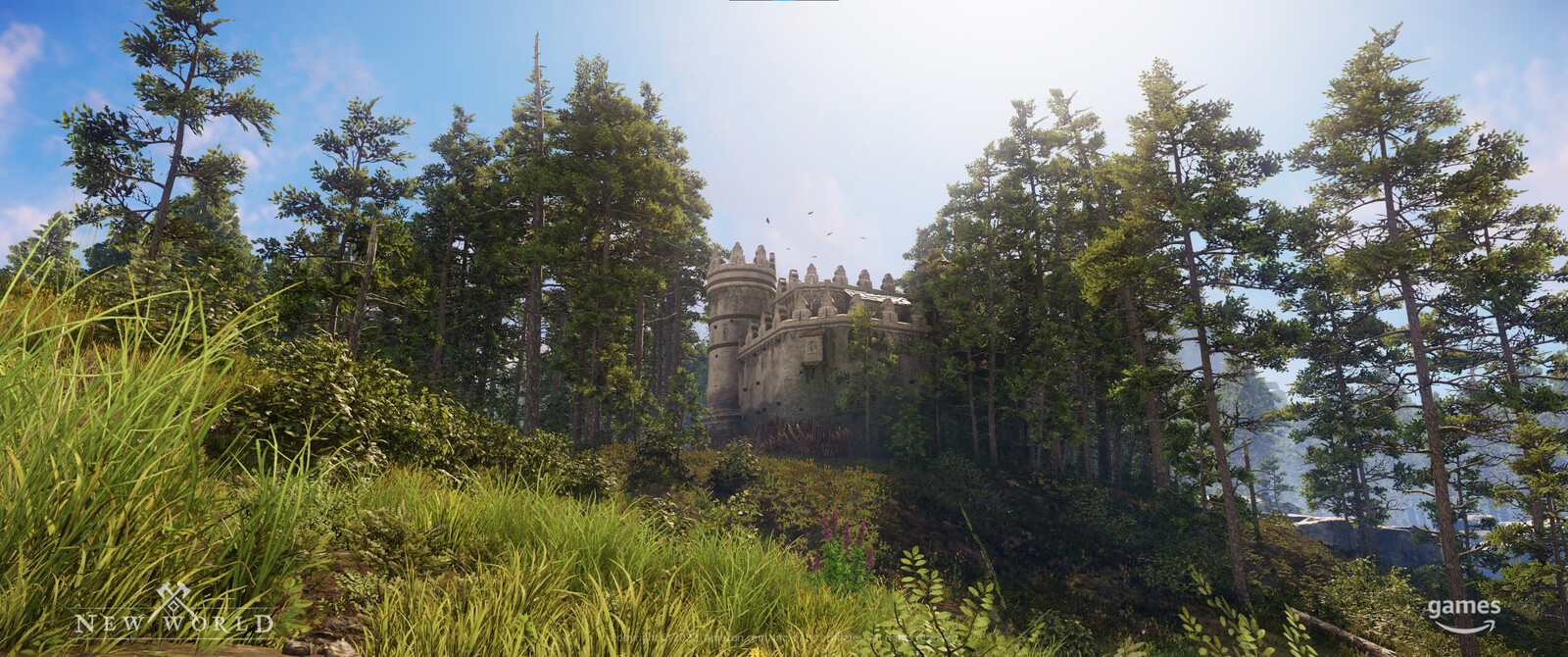 Shatterwall keep hidden in trees