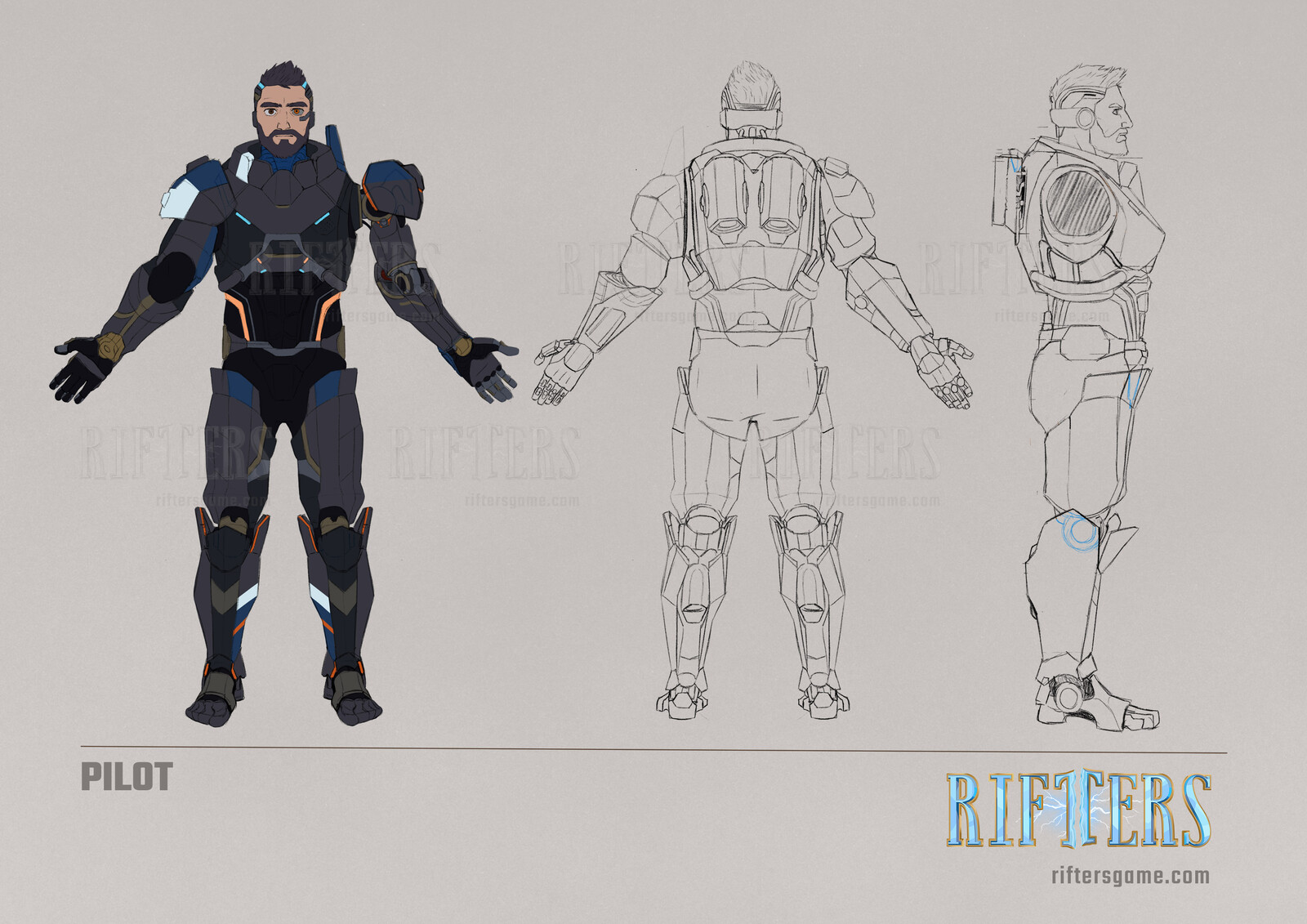 Challenging design, this detailed version had a few changes from the first attempt. Pilot is a fun Latin-lover type of guy. Thinking about the character helps me get through. It pushes me to bring them to reality with all my might.