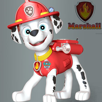 Tracker PAW Patrol - 3D Print Model by Bon Bon Art