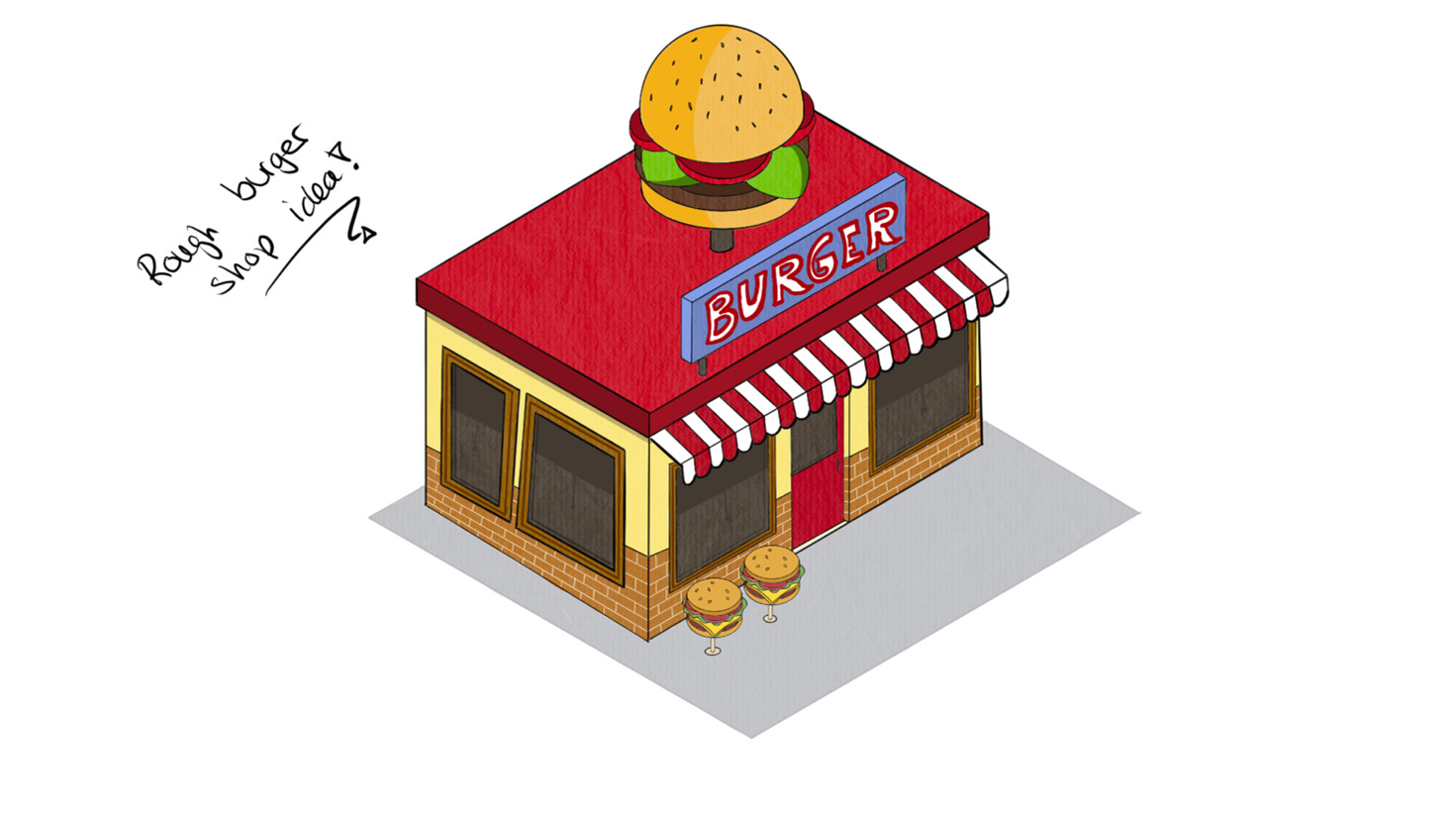 Environment Art (Burger Shop)