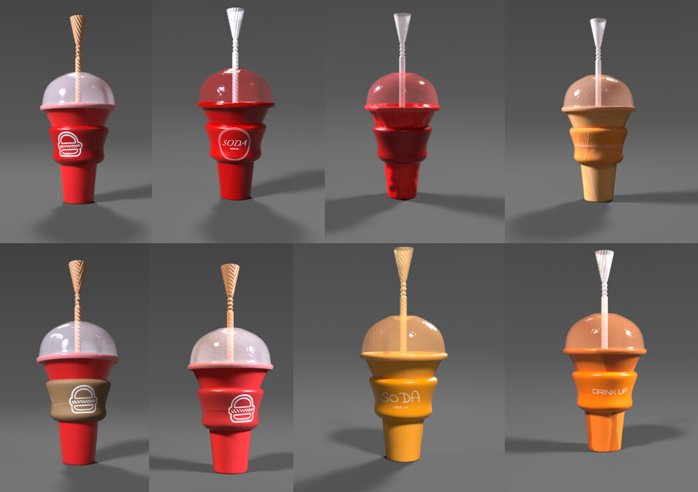 Soda Cup Texture Versions