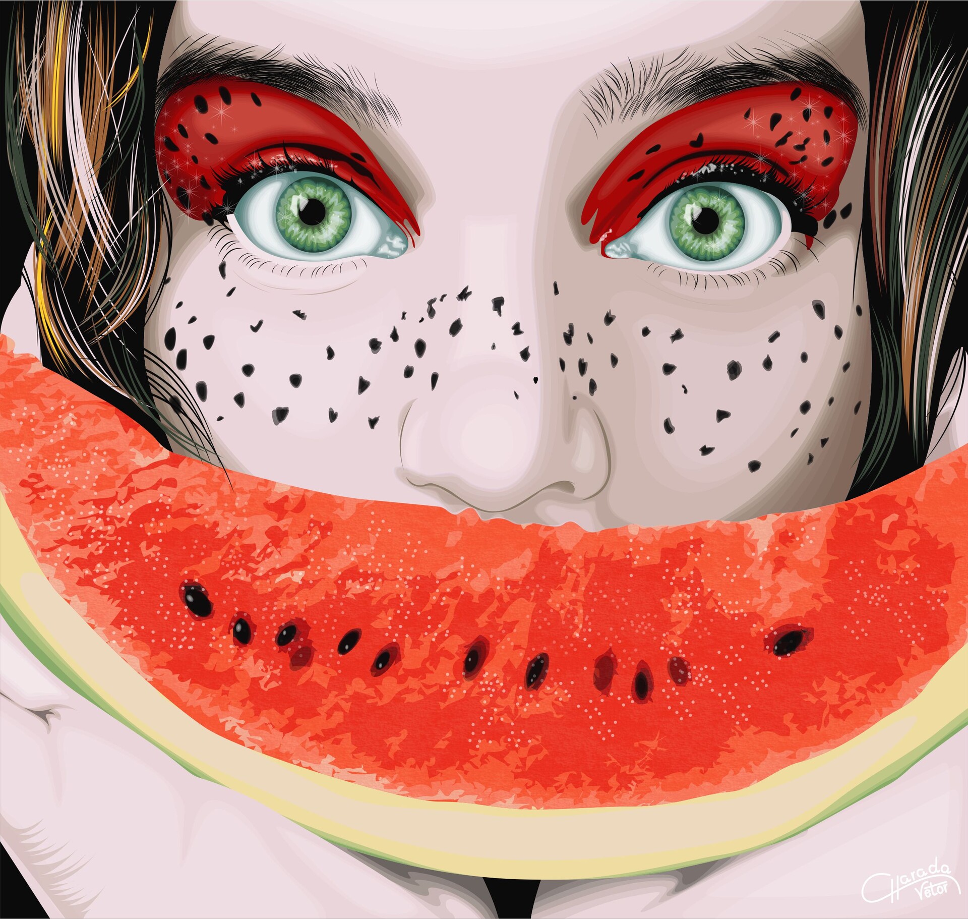 Фруктовые лица. Фотосессия с фруктами. Фруктовые лица. Девушка с фруктами. Девушка с фруктами фотосессия.