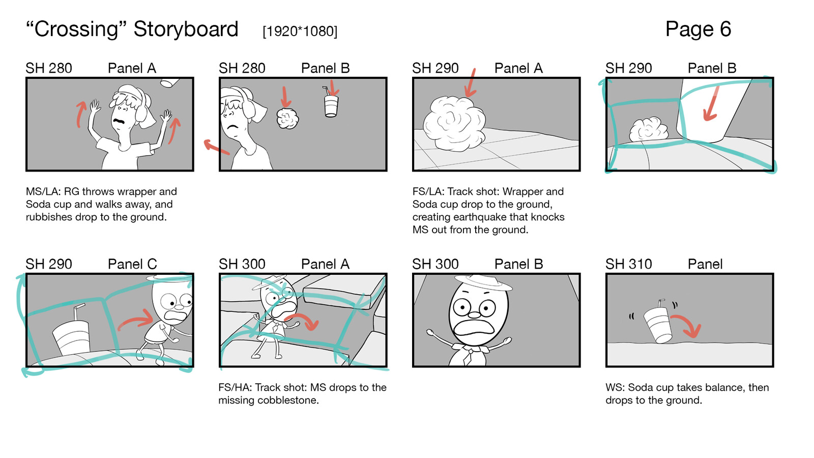 Storyboard (Shot 280 - 310)