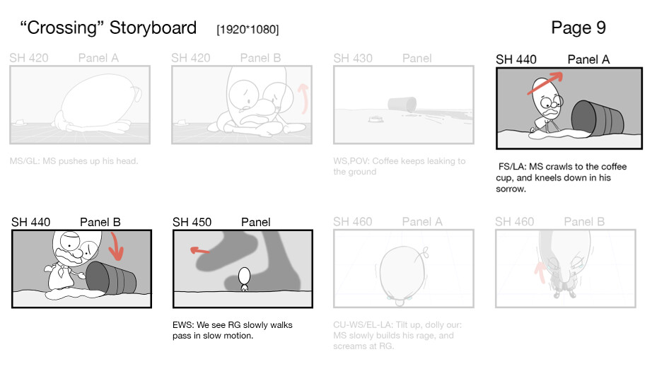 Storyboard (Shot 440 - 450)
