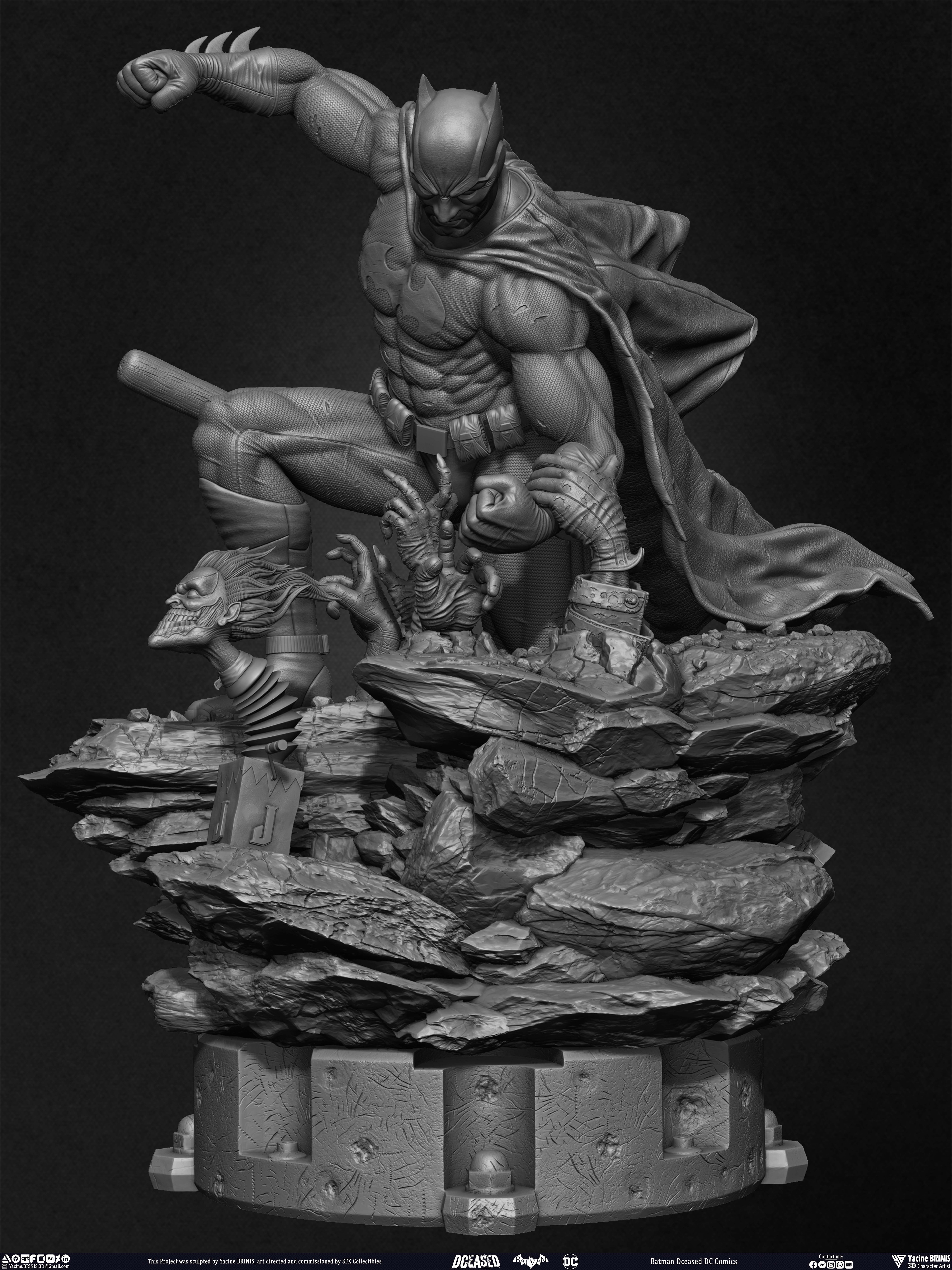Batman Dceased DC Comics sculpted by Yacine BRINIS 005