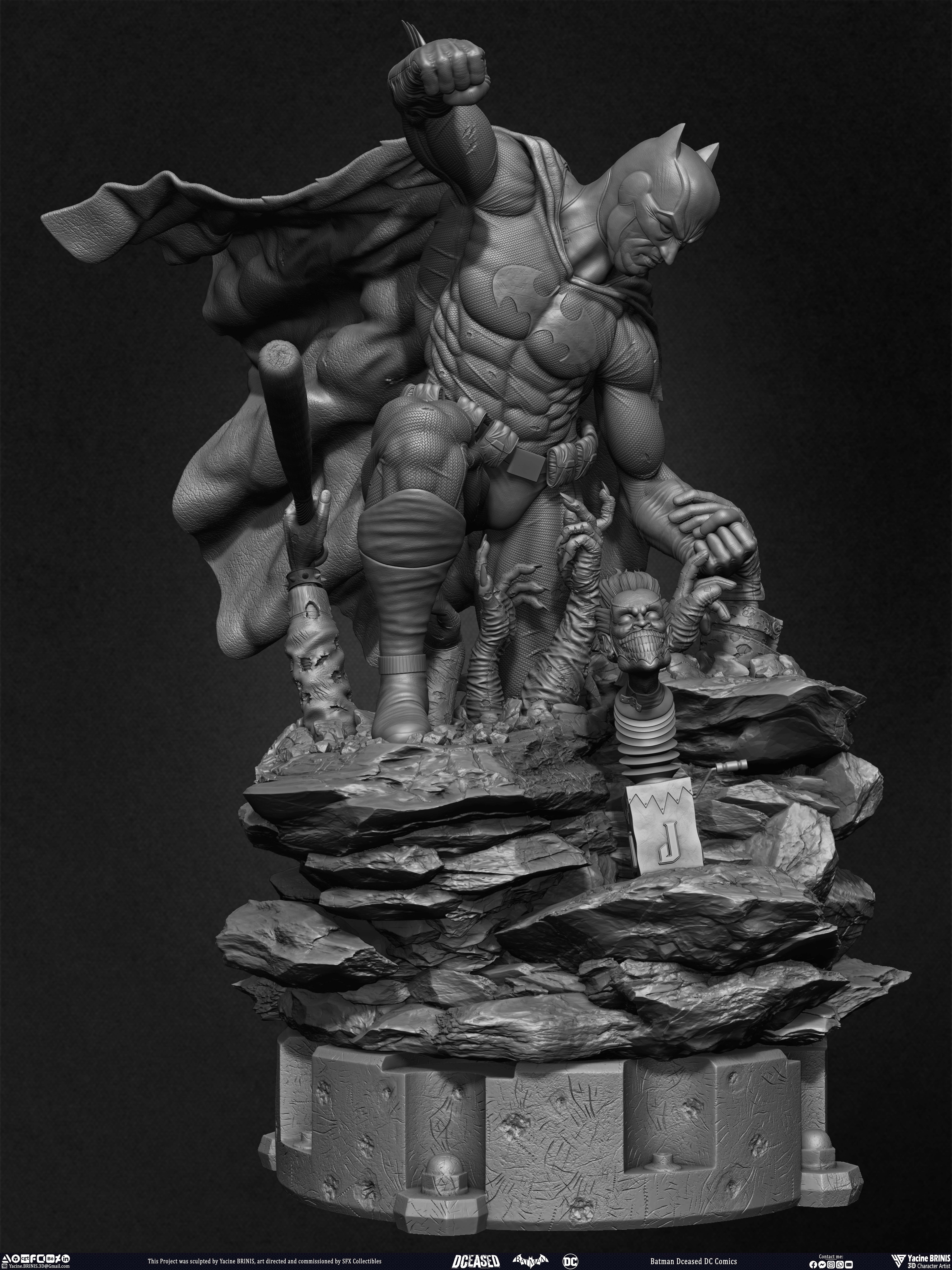 Batman Dceased DC Comics sculpted by Yacine BRINIS 006