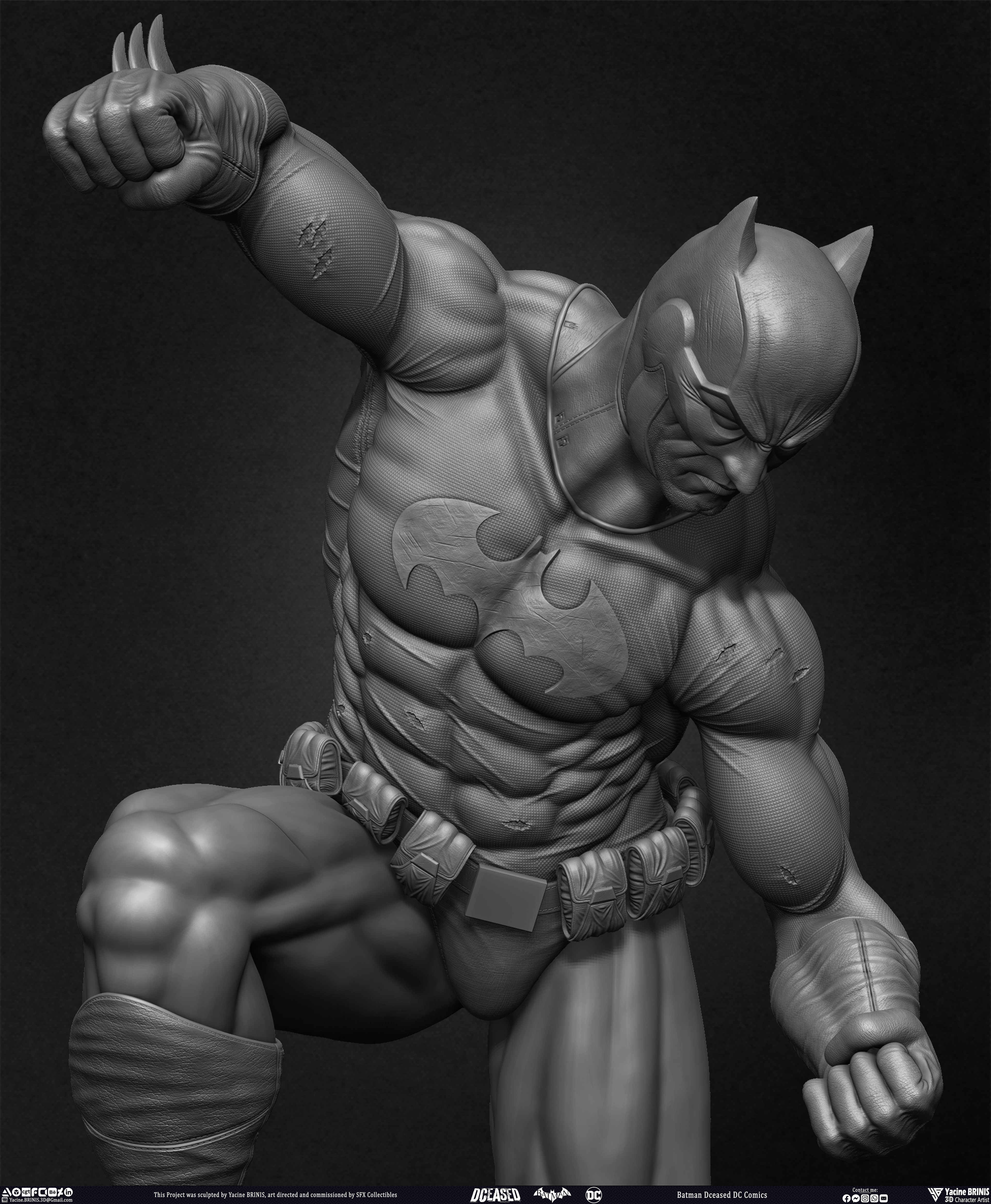Batman Dceased DC Comics sculpted by Yacine BRINIS 034