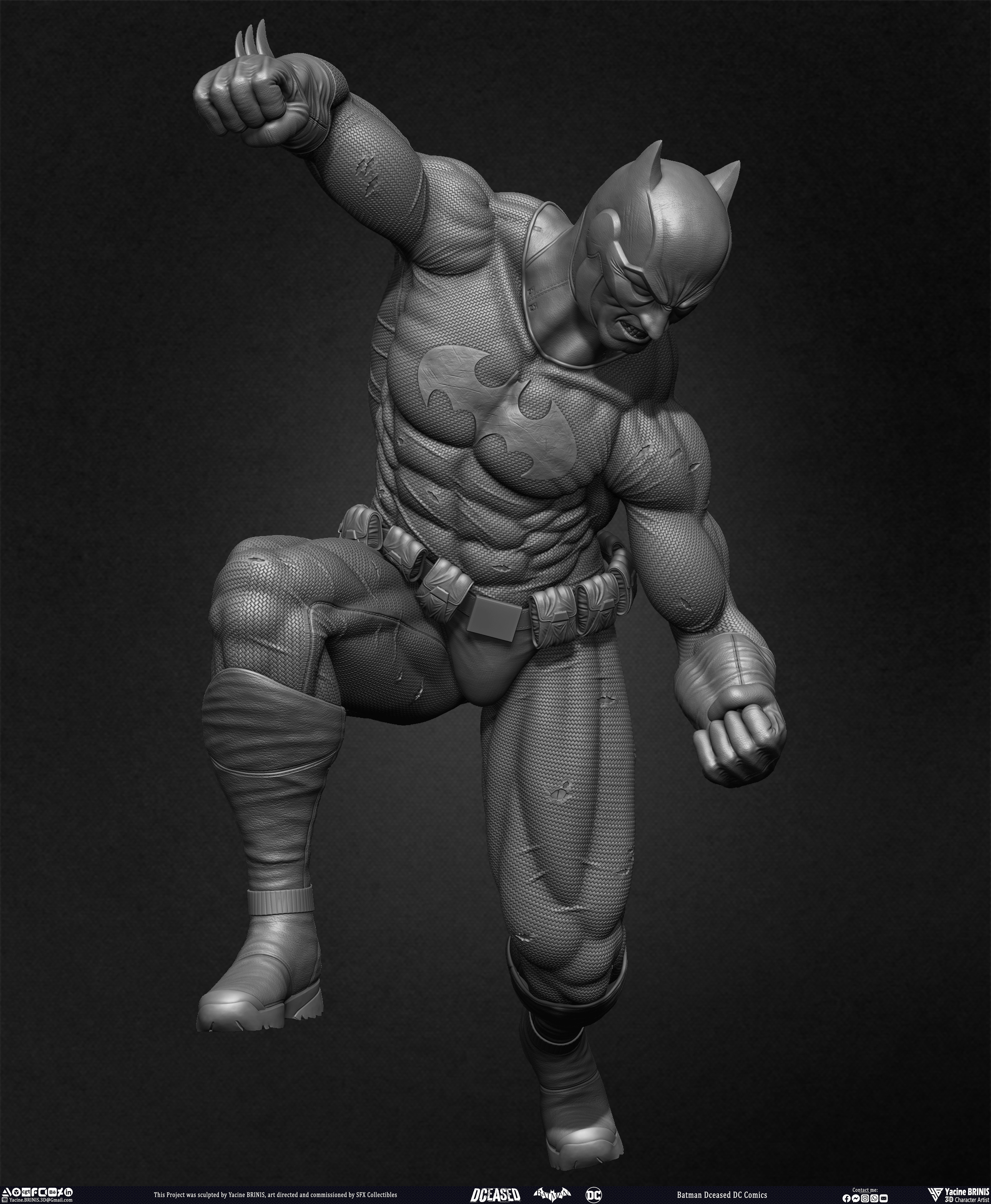 Batman Dceased DC Comics sculpted by Yacine BRINIS 037