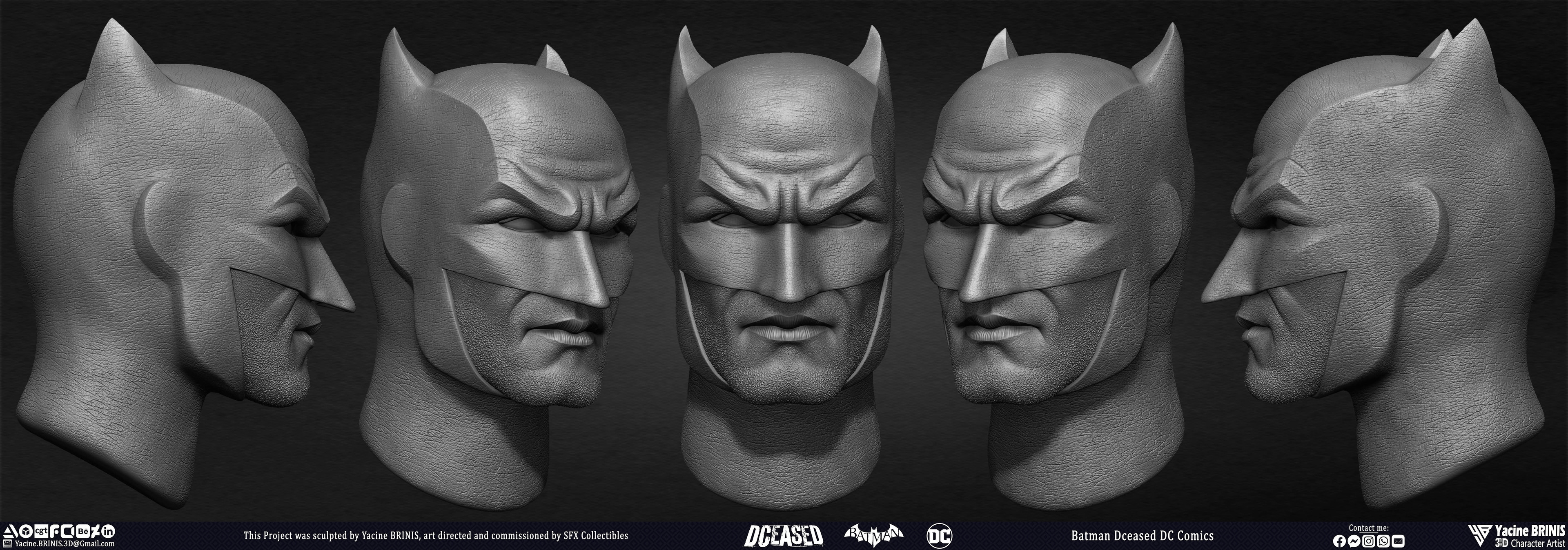 Batman Dceased DC Comics sculpted by Yacine BRINIS 047