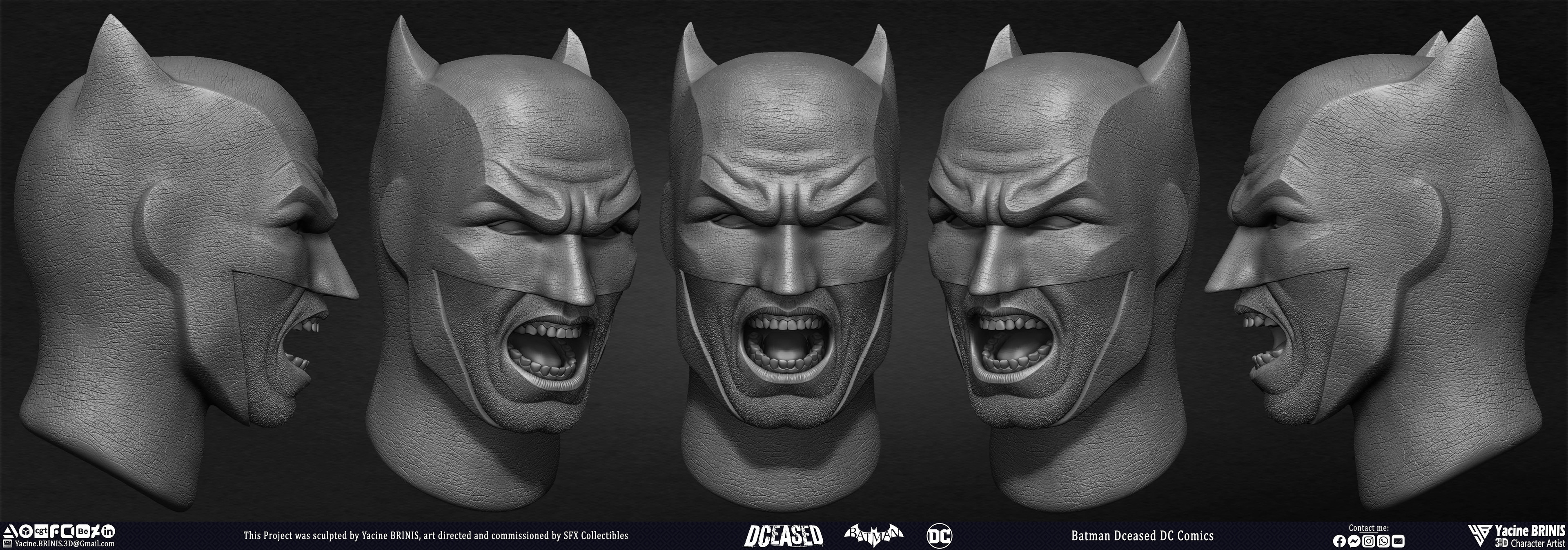 Batman Dceased DC Comics sculpted by Yacine BRINIS 048