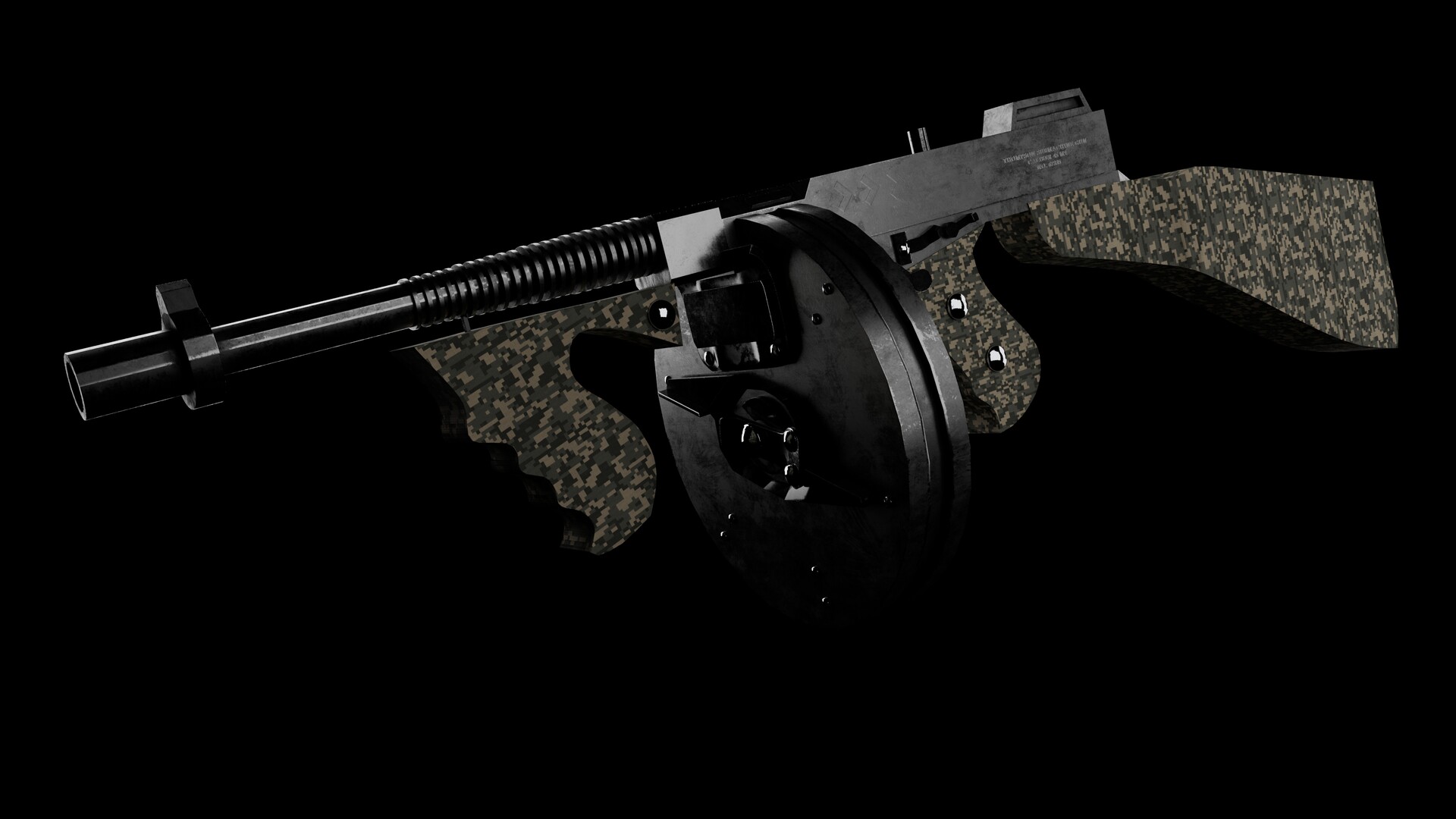 ArtStation Chicago Typewriter {thompson smg}