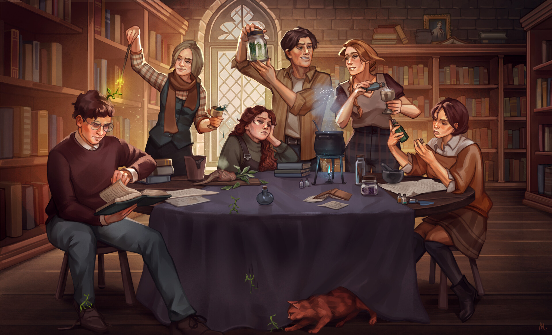 ArtStation - Wizarding School group project