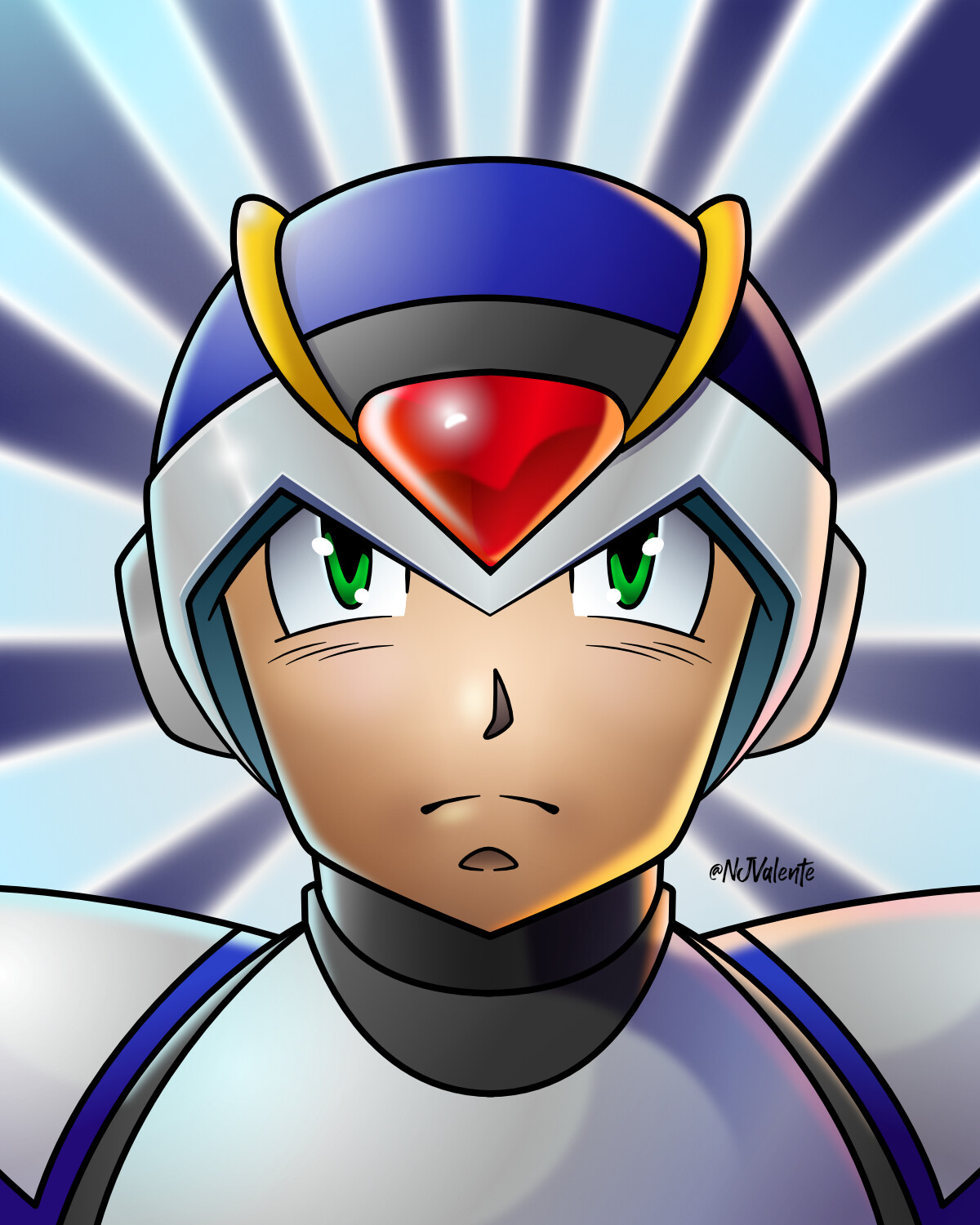 X  First Armor from Mega Man X video game series. 