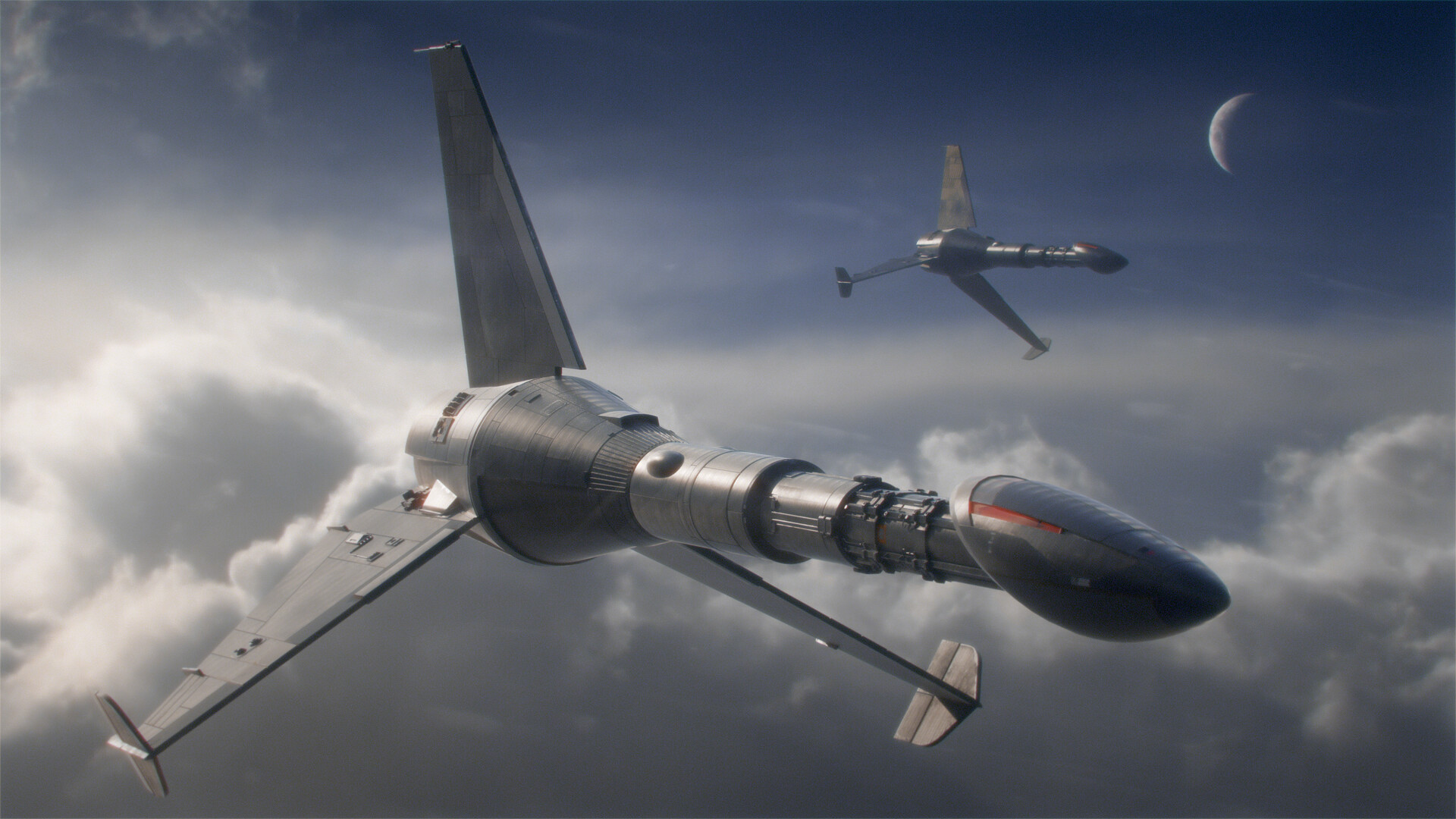 ArtStation Escape Velocity Kestrel Escort Frigate ( Rendering Compositing )