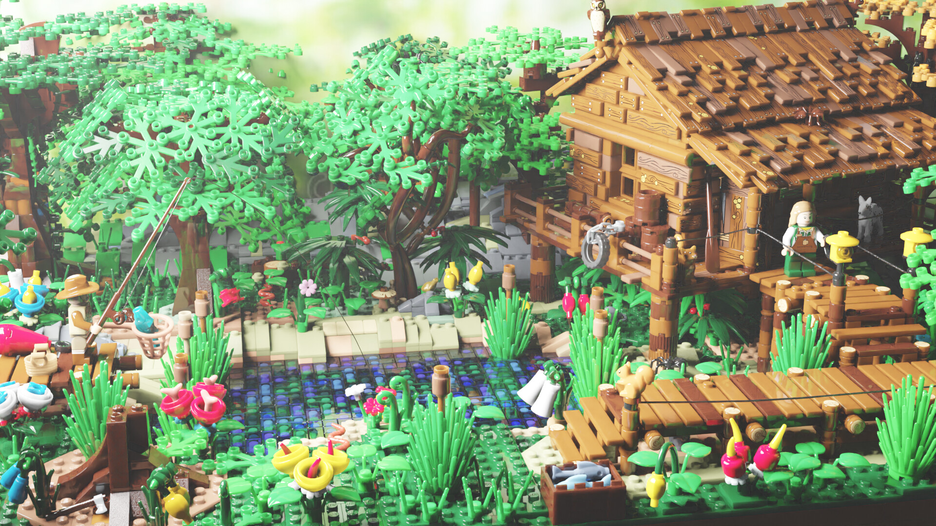 ArtStation Lego fishing hut