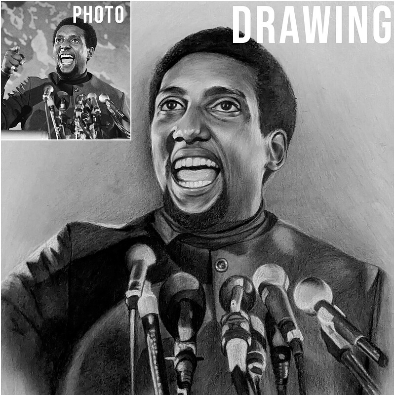 Commission Portrait photo vs Drawing