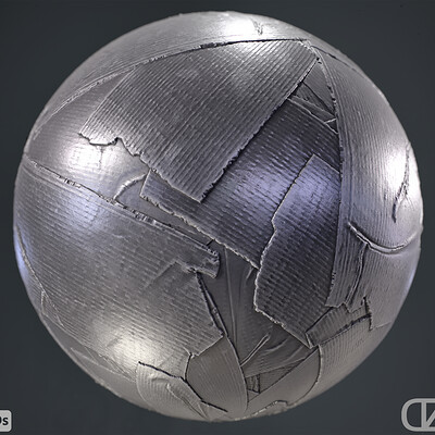 PBR - DUCT TAPE, METAL TAPE, SILVER TAPE - 4K MATERIAL