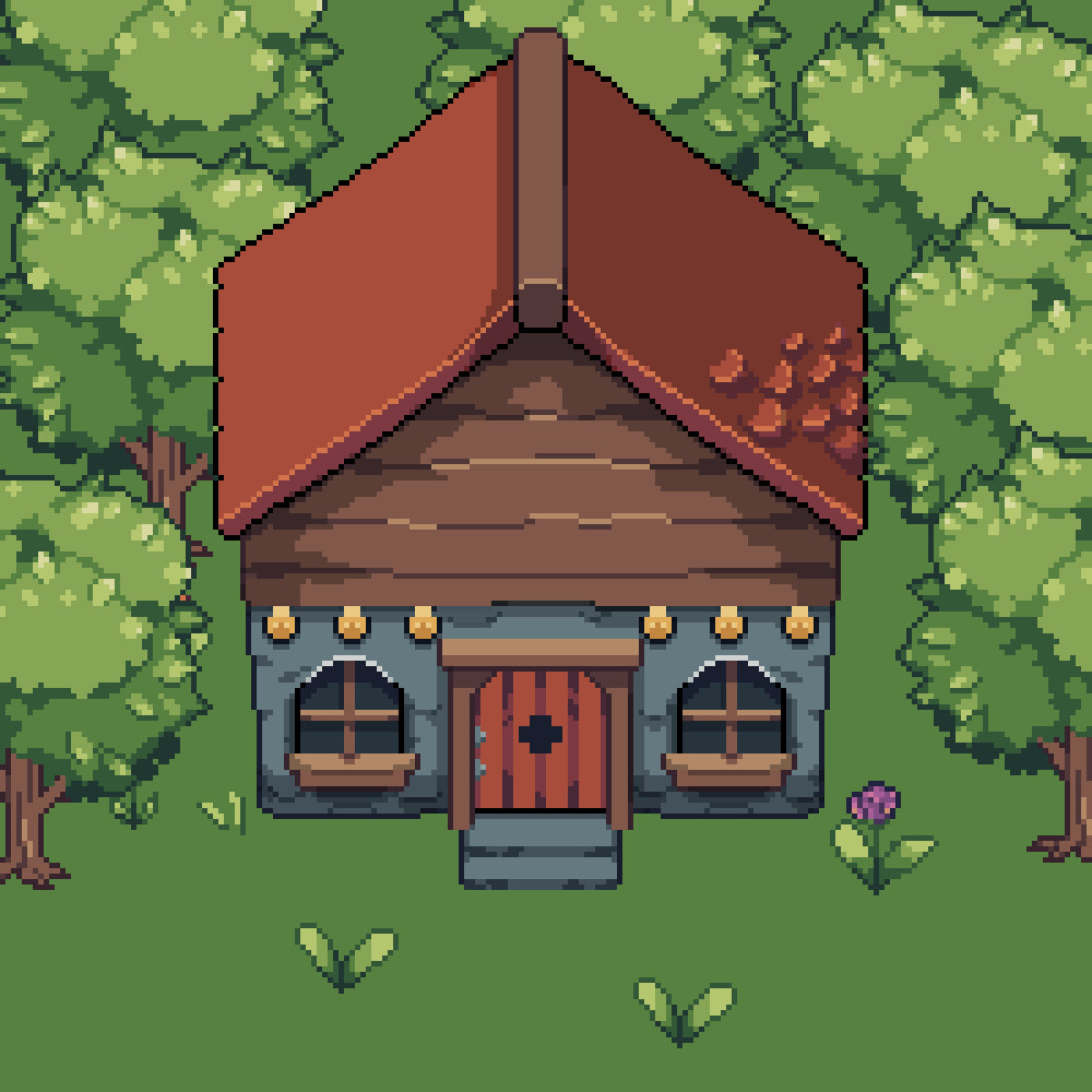 ArtStation Pixel house asset