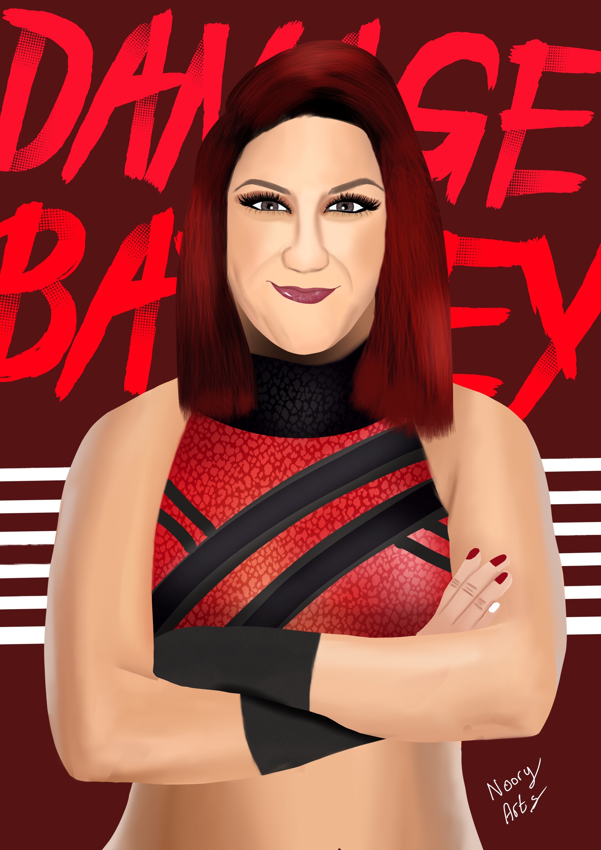 Artstation Bayley Wwe