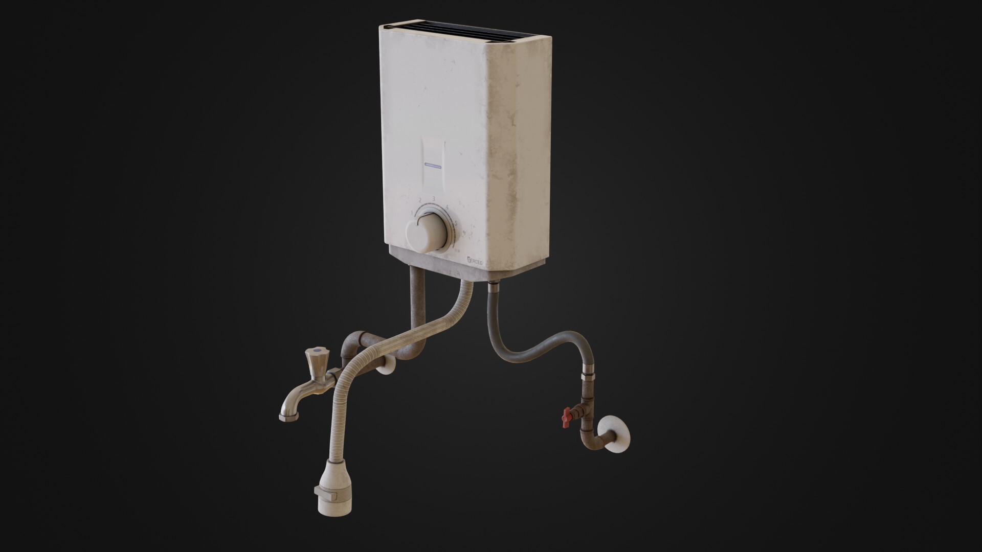 ArtStation Dirty Japanese Water Heater