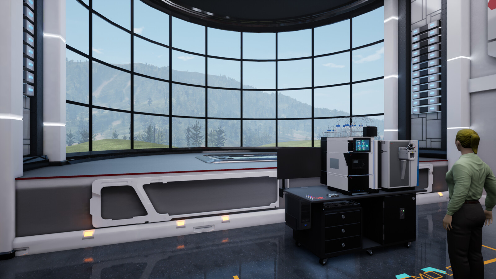 This is the "Holo-Stage" before you start one of it's many demonstrations