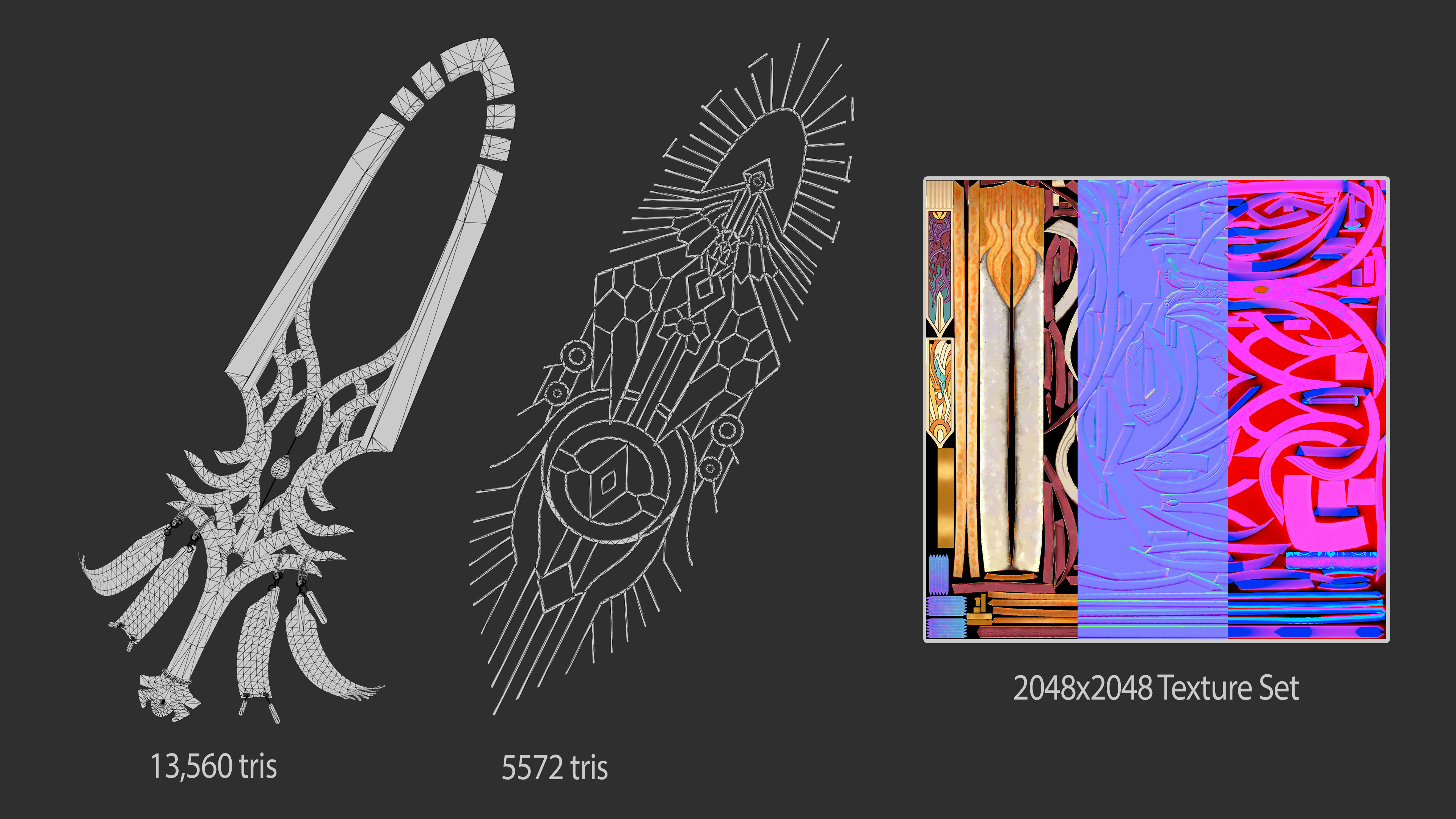 Wireframe and Texture Set