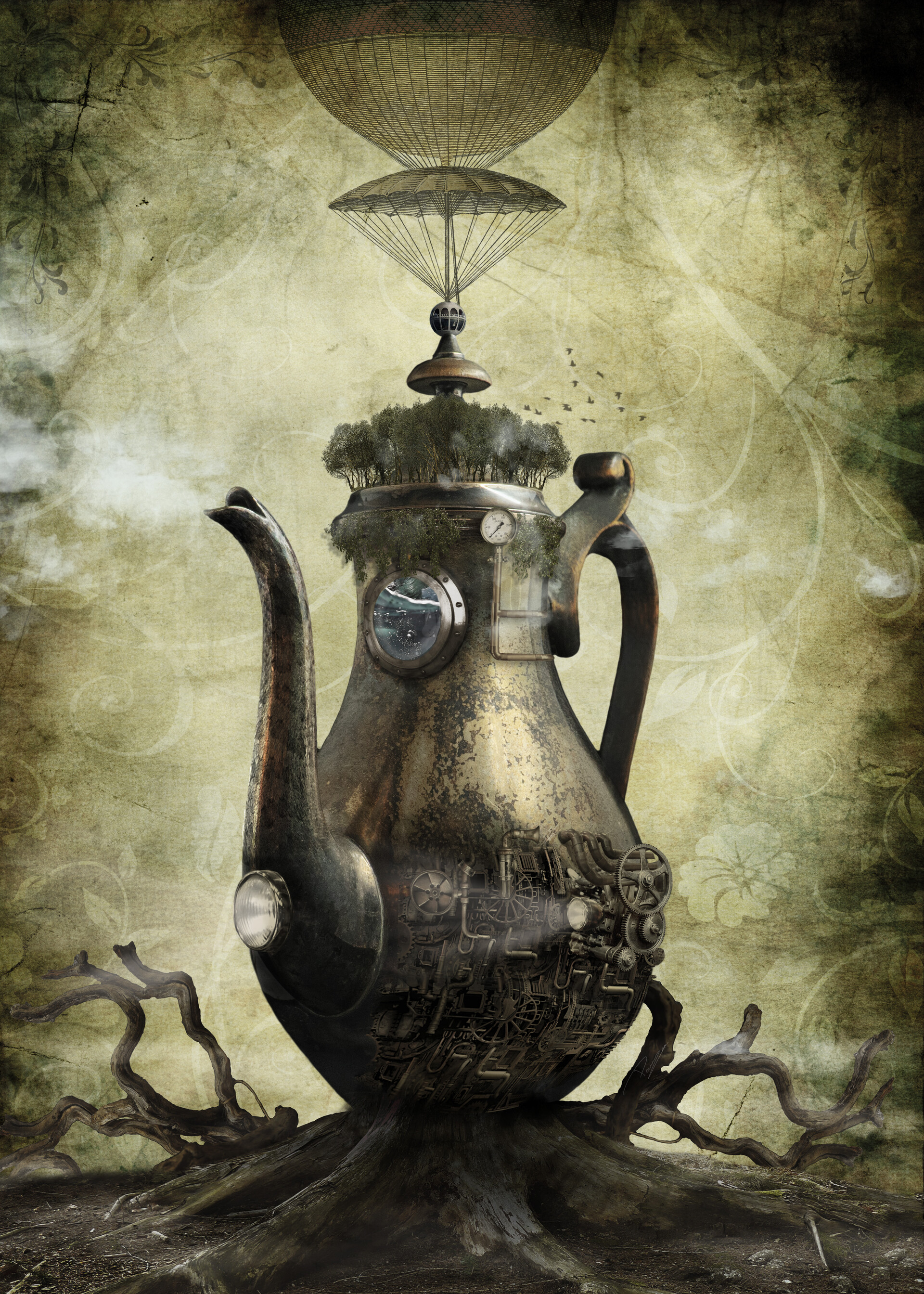 ArtStation - La Cafetera Steampunk
