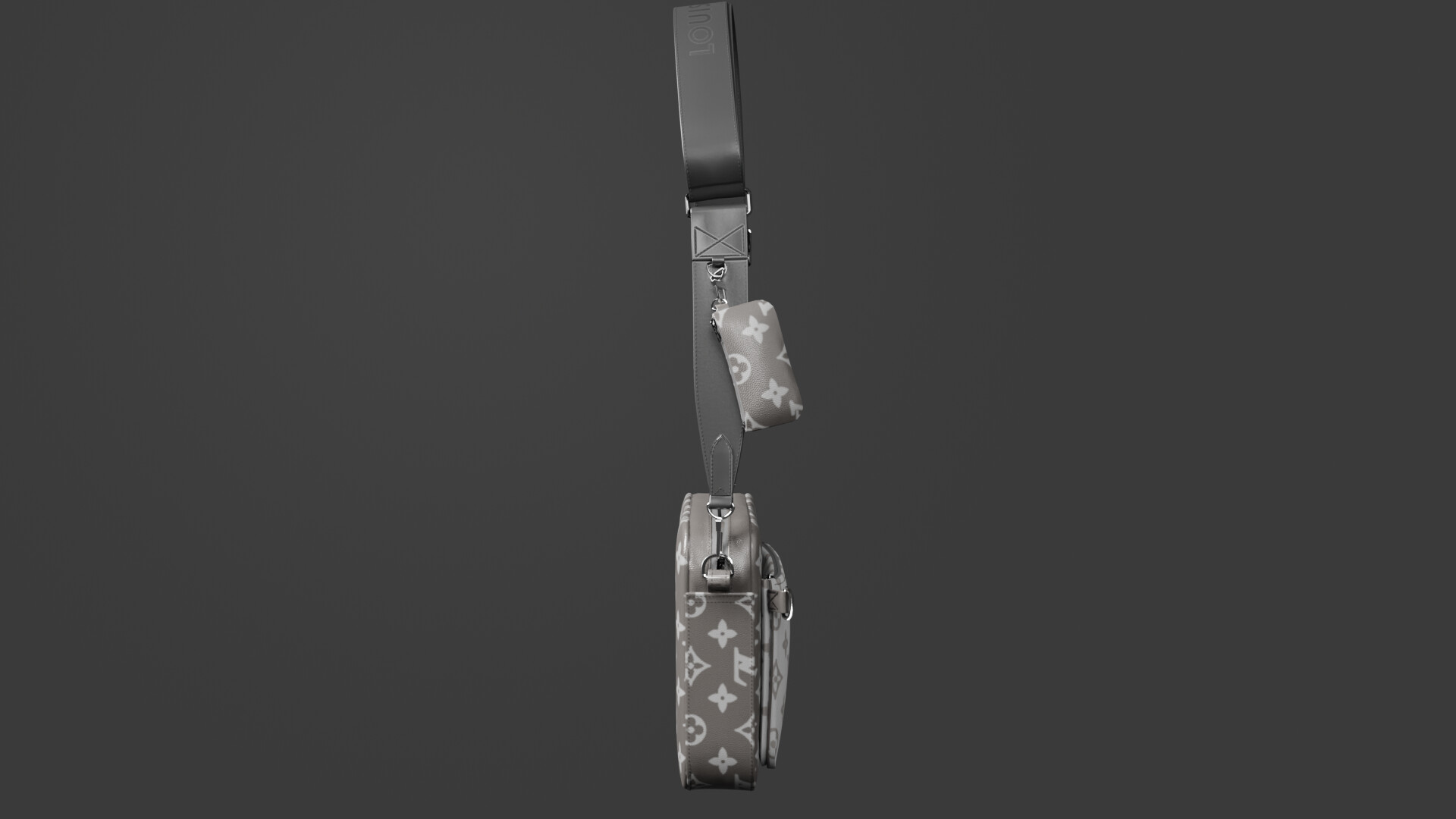 3D model Louis Vuitton Utility Crossbody Bag Monogram VR / AR
