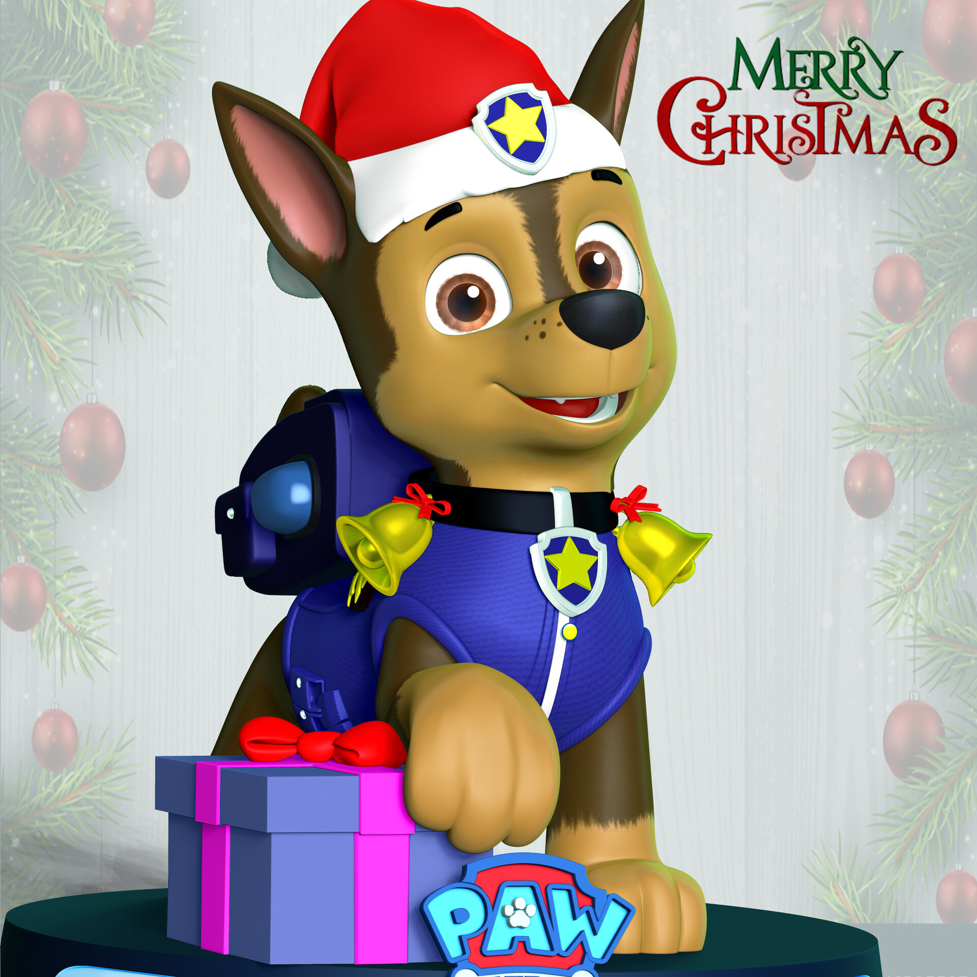 ArtStation Chase Paw Patrol Merry Christmas