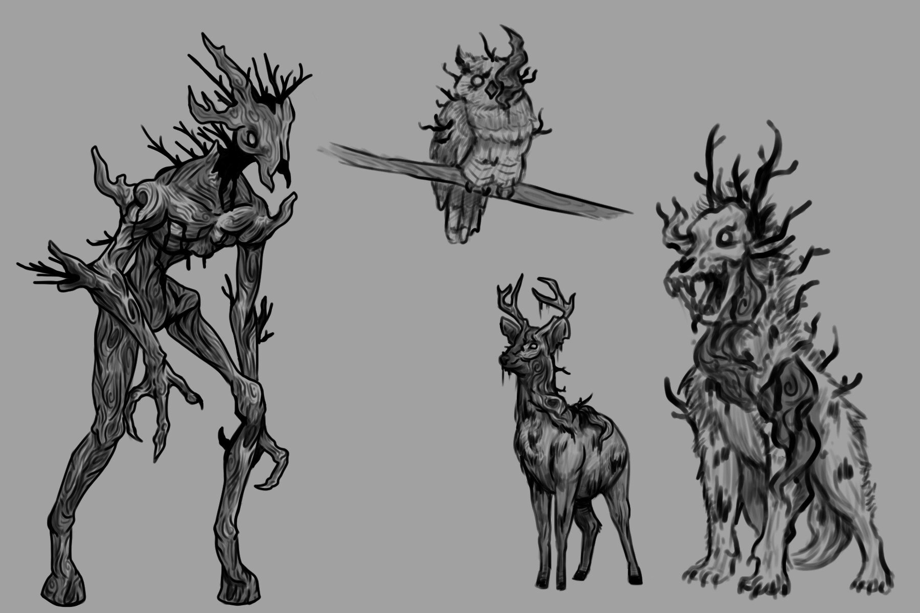 Gabrielle Benninghoff - Stylized Animal Models: Monster Variants