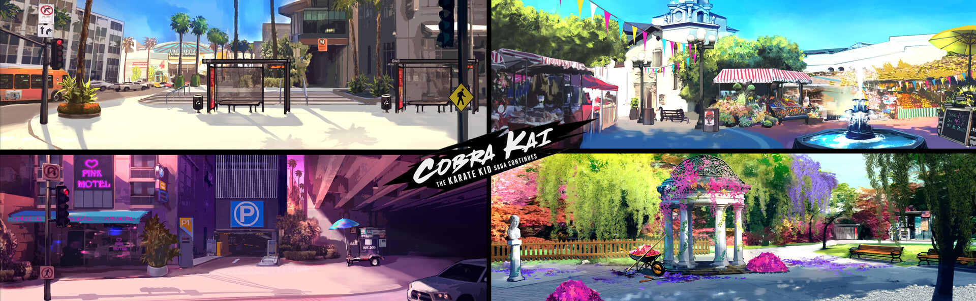 ArtStation - Cobra kai Card fight Characters