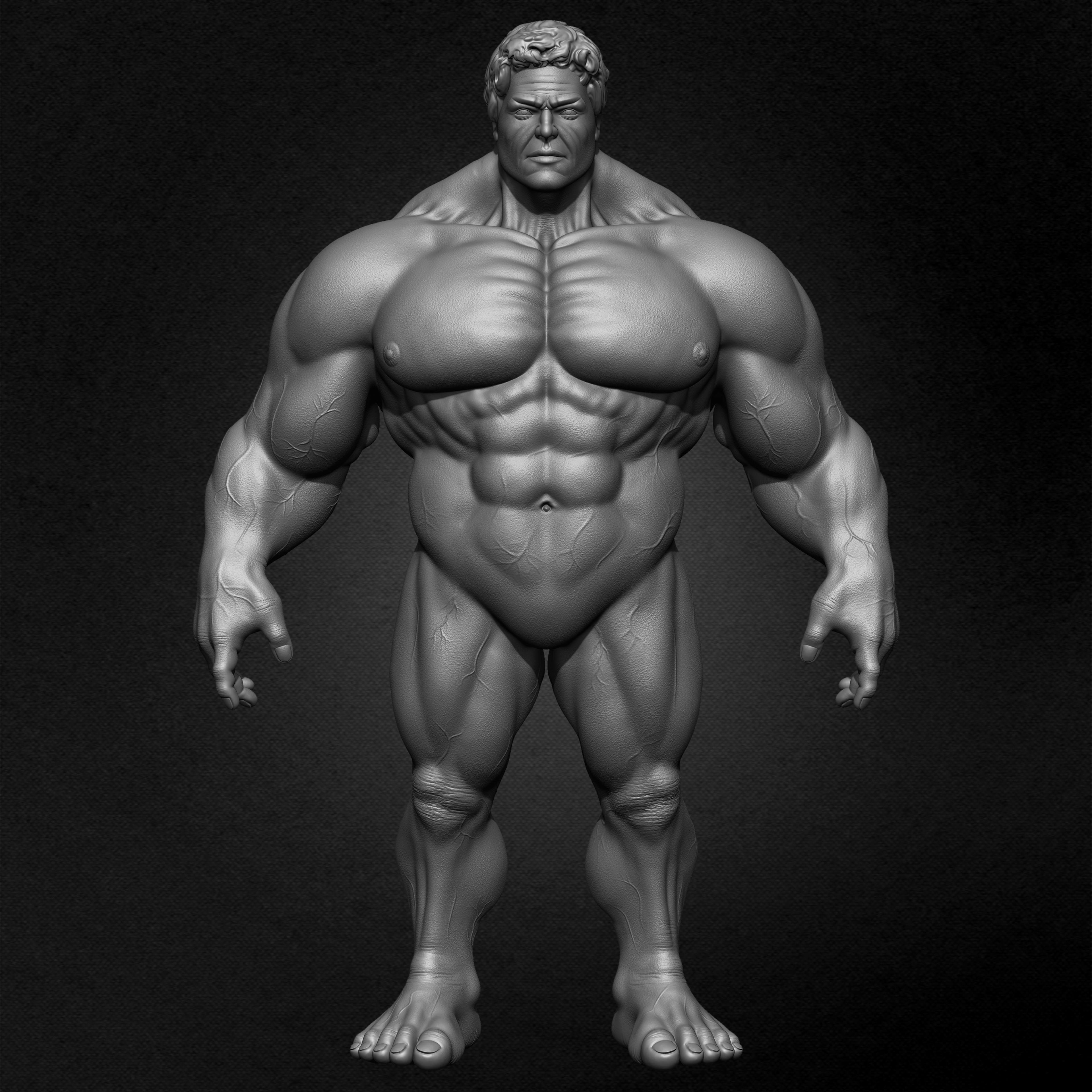 Super Human 3D Model sculpted by Yacine BRINIS 001