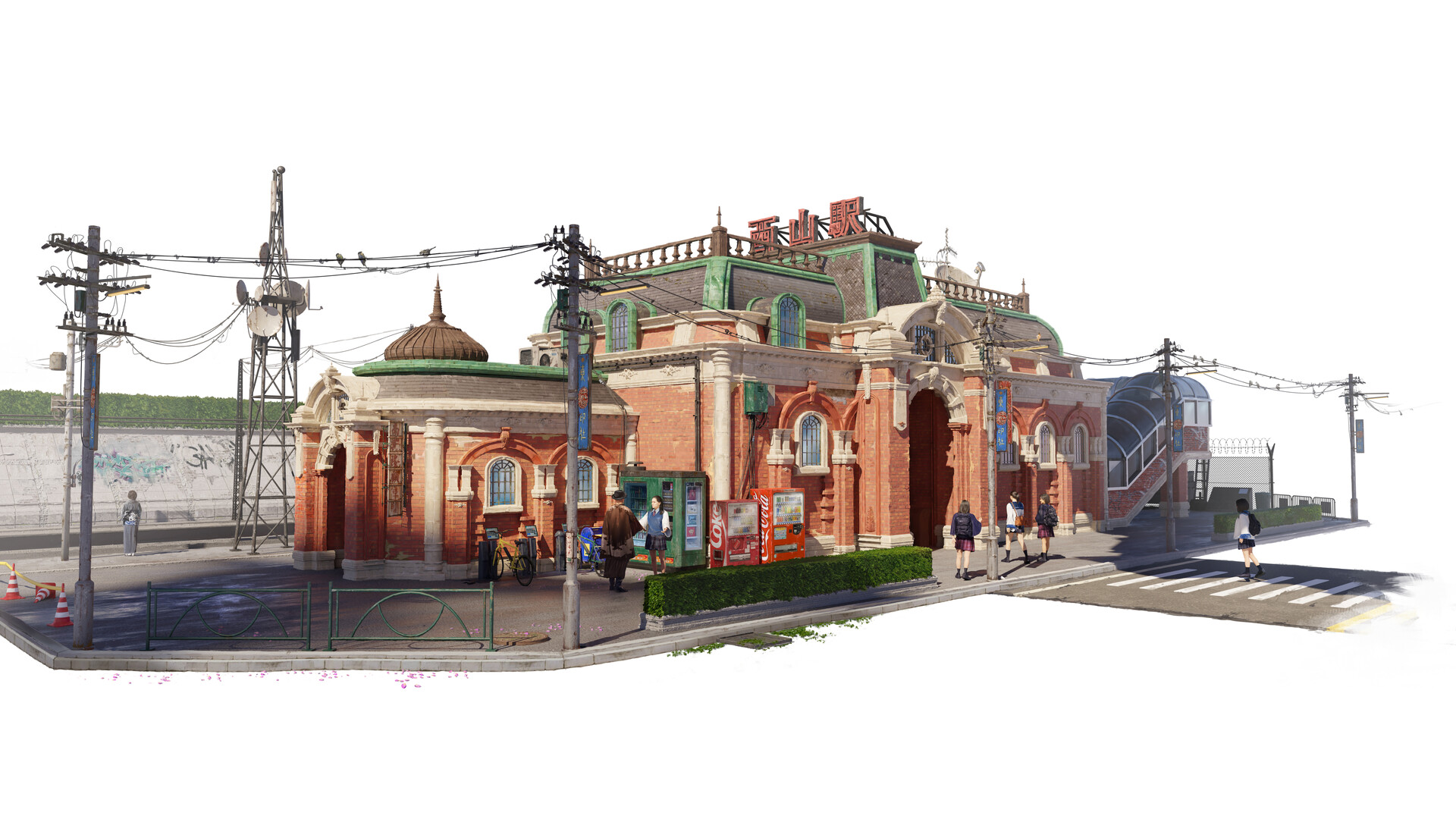 ArtStation 《西山駅》