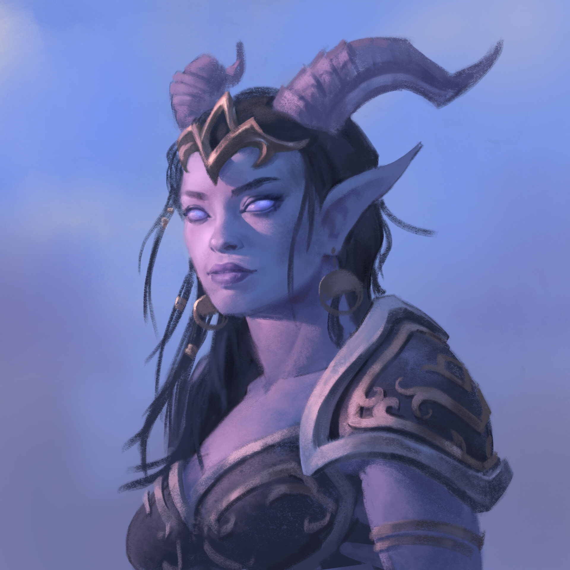 ArtStation World Of Warcraft Draenei Portrait ArtStation World Of Warcraft Draenei Portrait