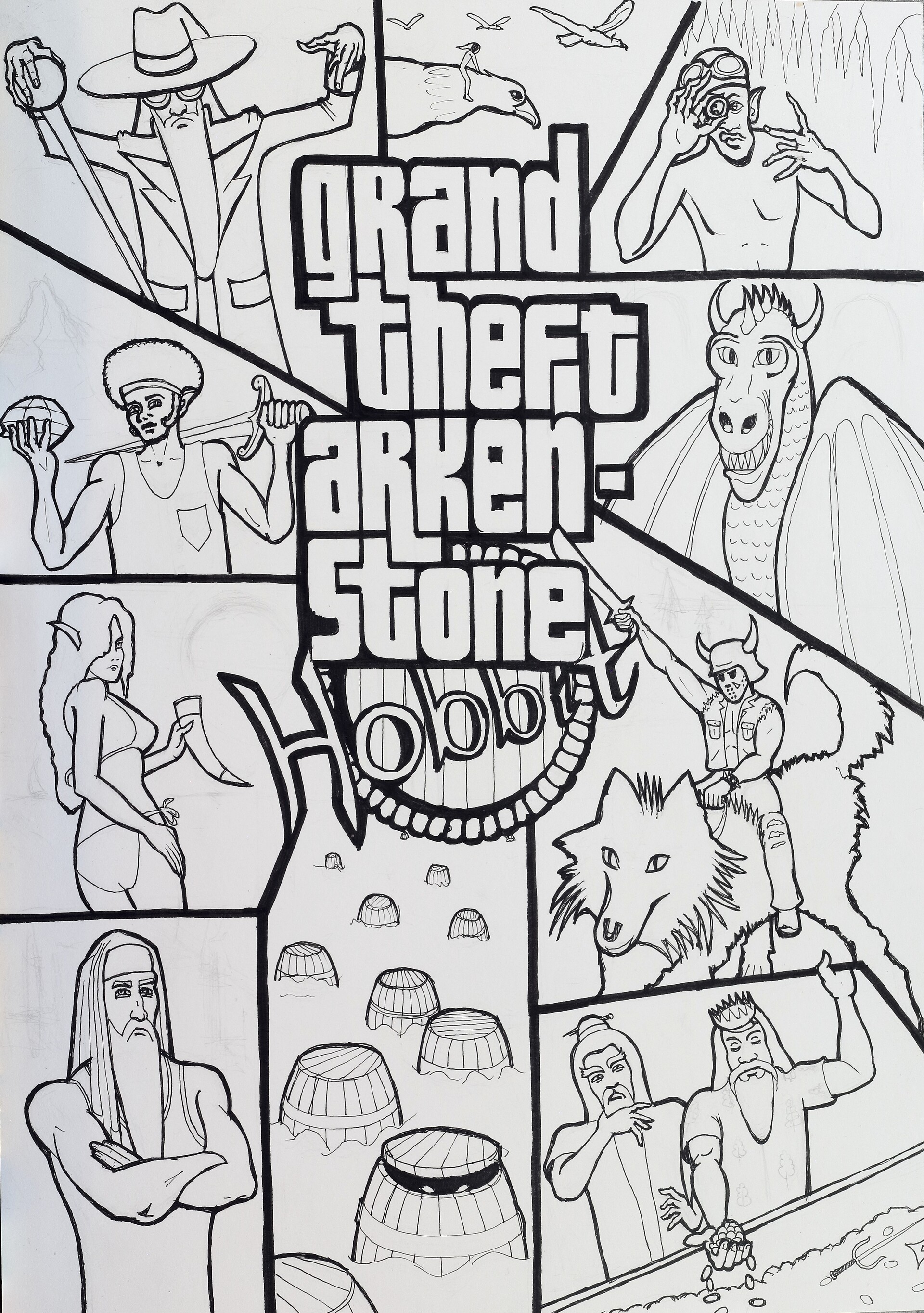 Grand Theft Auto V Coloring Pages