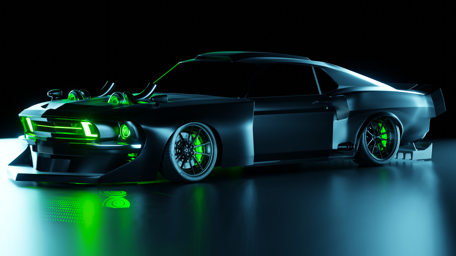 Artstation ford mustang 1969 reincarneted