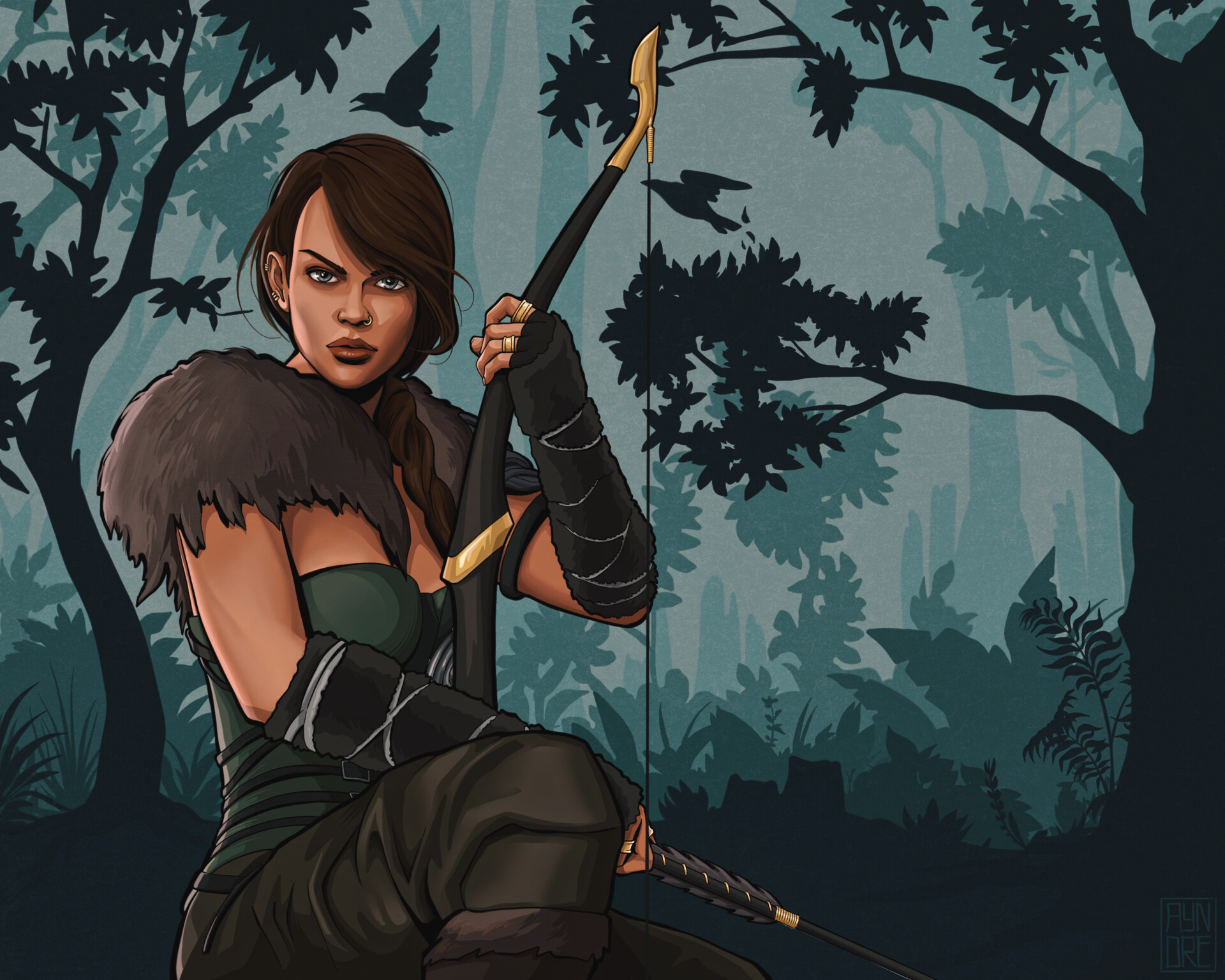 ArtStation - Fantasy: Archer / Ranger Character Art