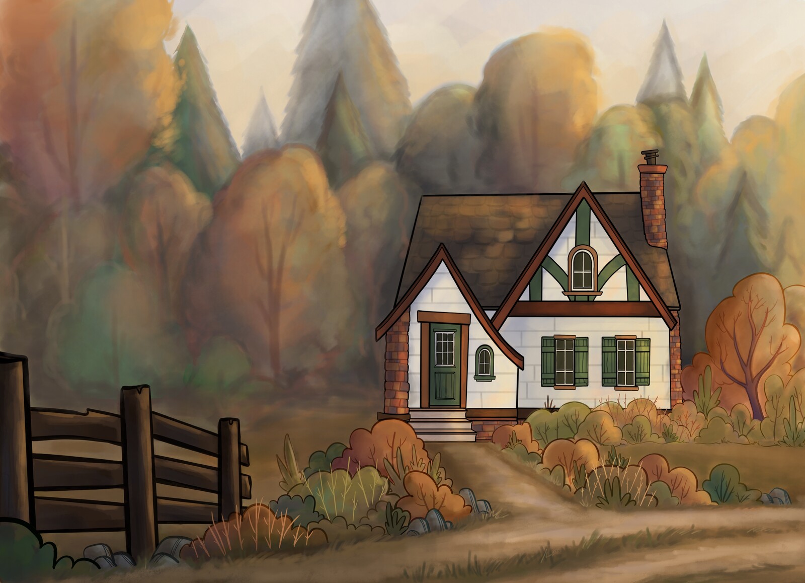 Beasts and Bears Cottage Exterior Establishing Shot