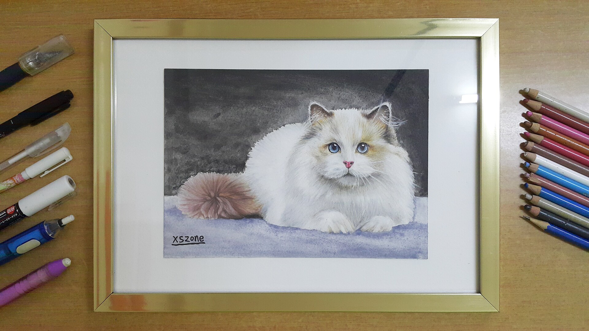 ArtStation - Ragdoll cat Drawing | Xszone