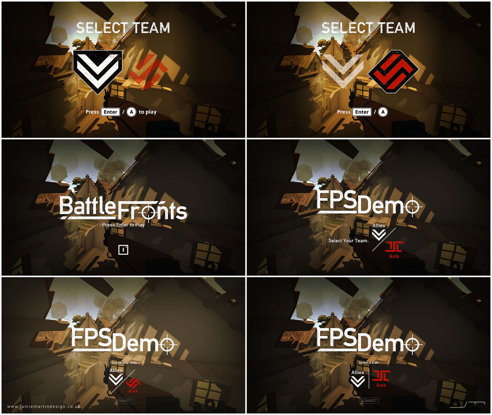 Menu / Splash-screen visual proposals
