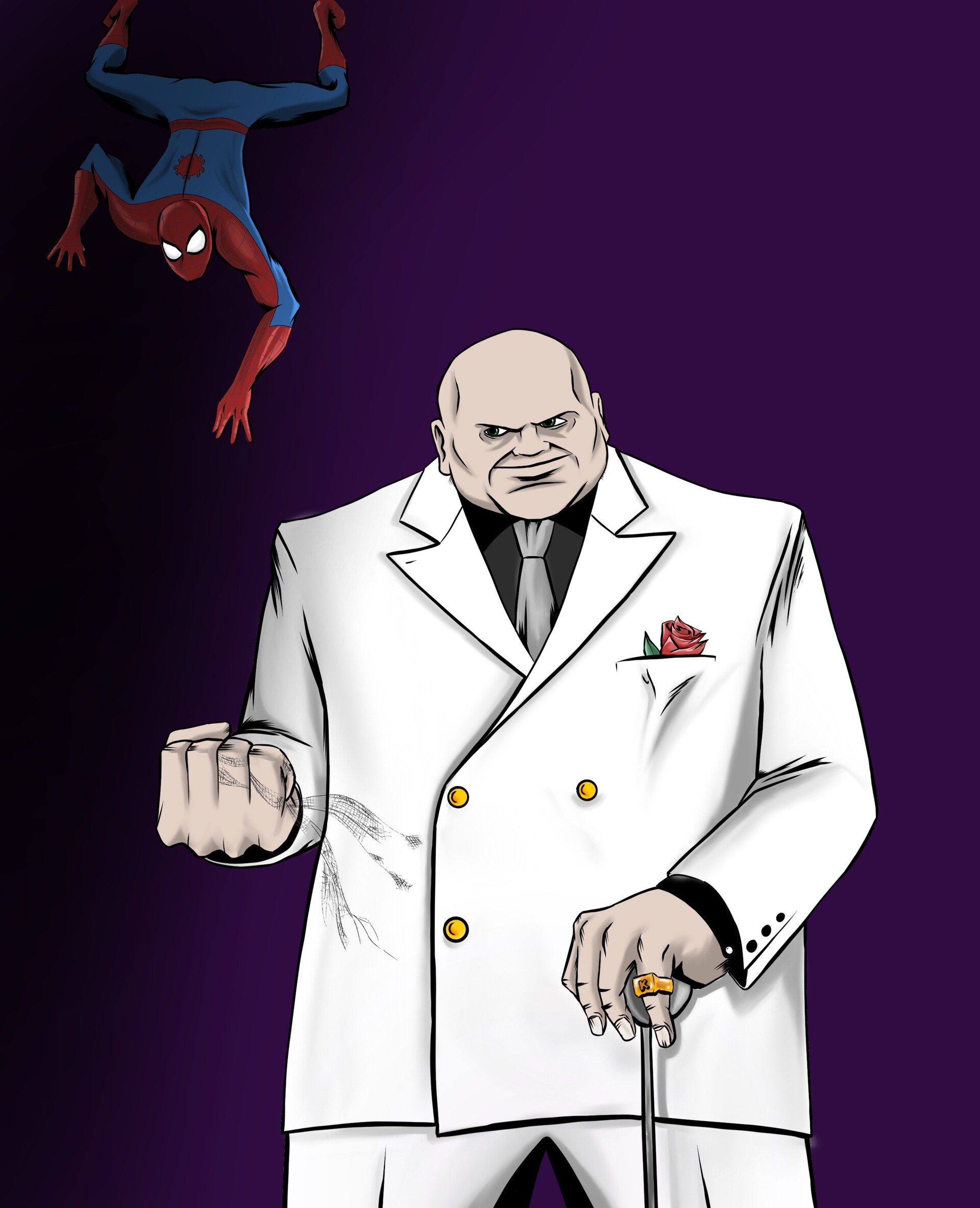 Kingpin Vs Spiderman