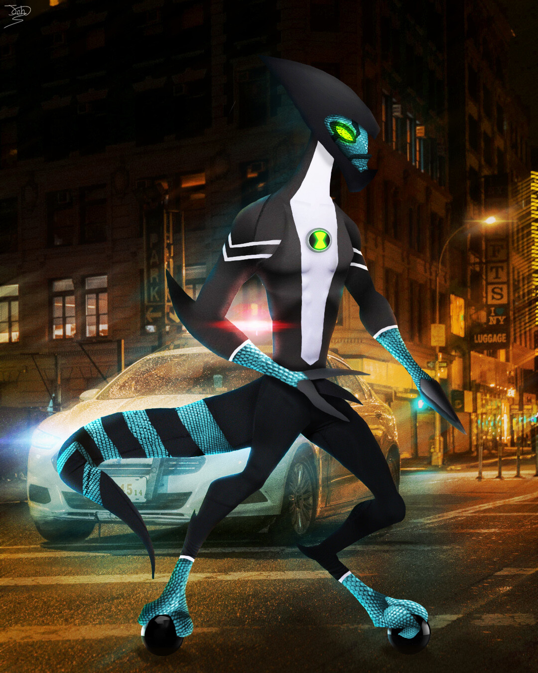 ArtStation - Fan art de XLR-8 (live action) de Ben 10