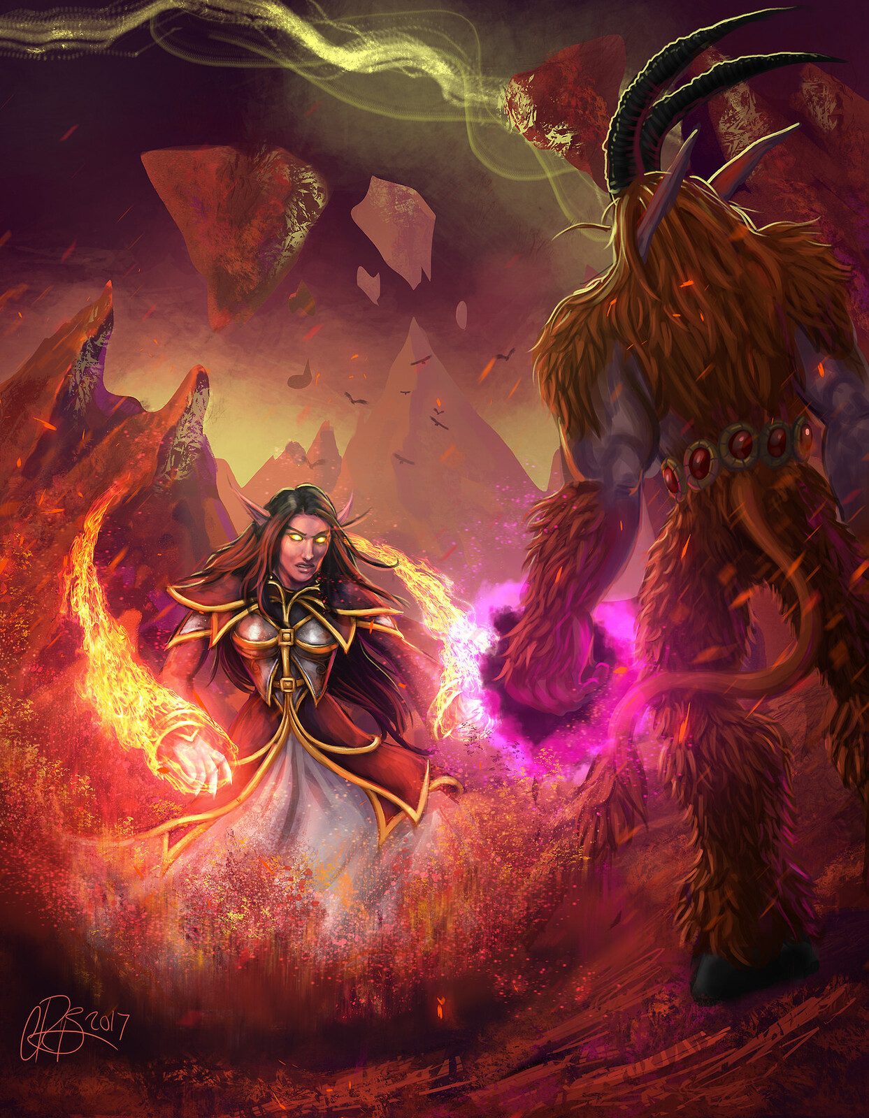 Firemage vs Satyr
