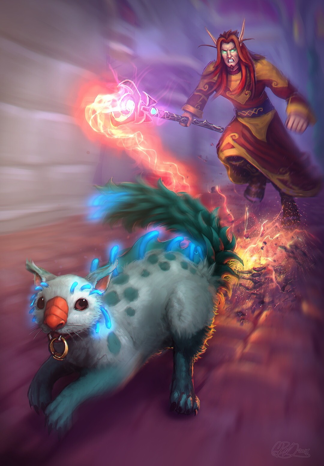 Blood Elf Mage vs Marsuul