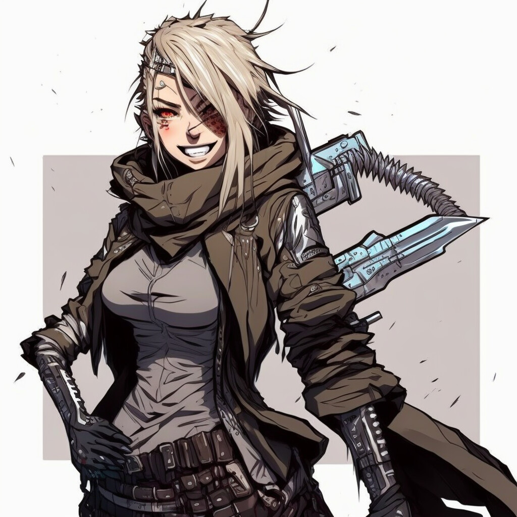 Anime warrior girl in armor # 38 | Binance NFT