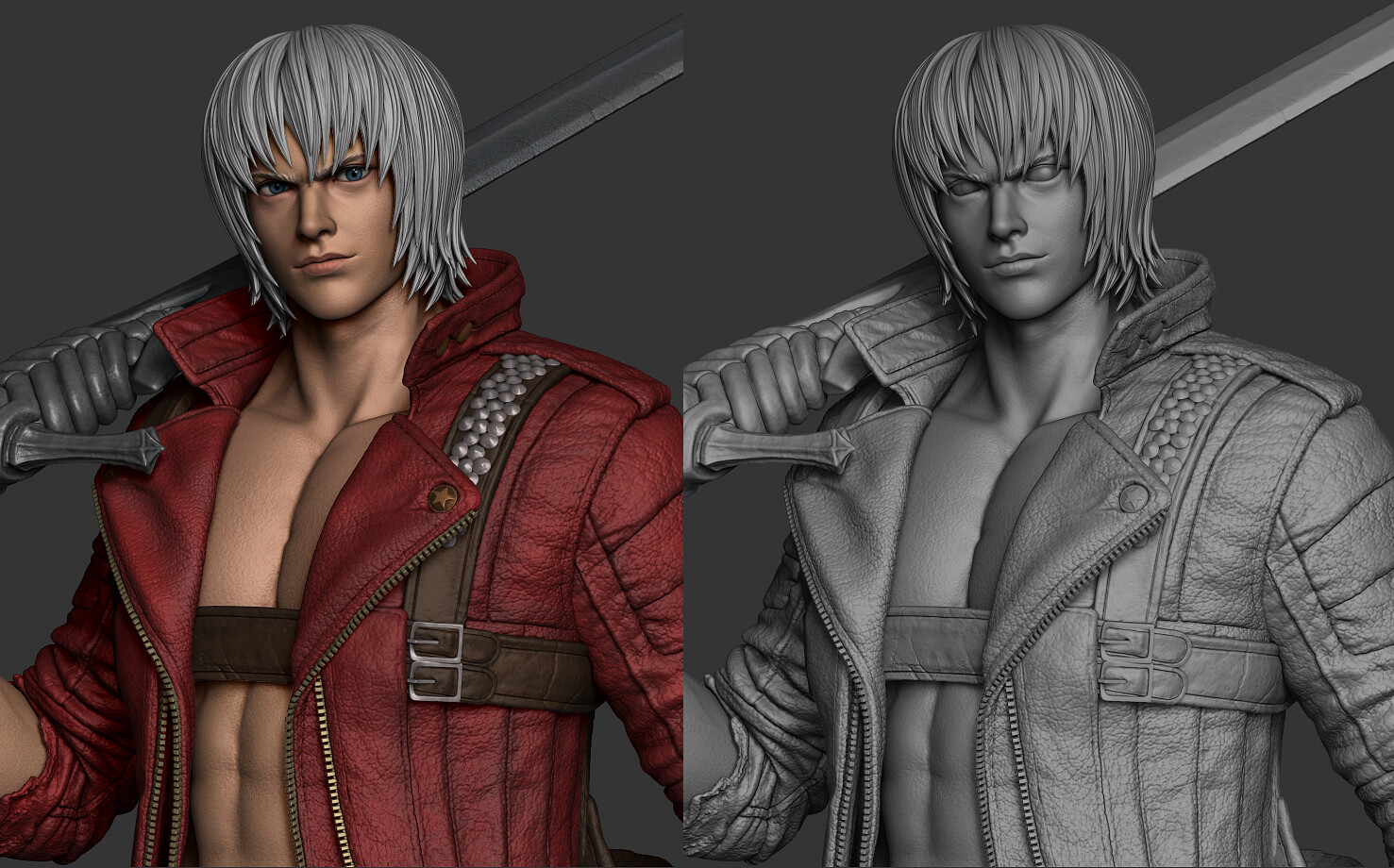 DANTE FANART - Been dabbling in Devil May cry again. What great characters.  Did a fan drawing of Dante's dmc 3 appearance. Also playing…