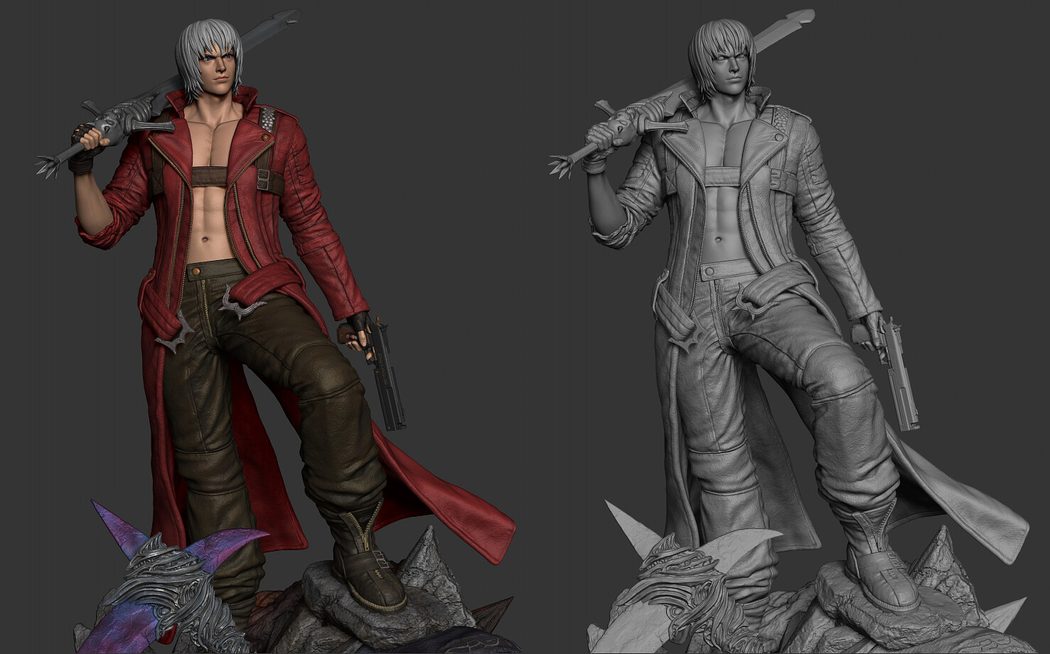 DANTE FANART - Been dabbling in Devil May cry again. What great characters.  Did a fan drawing of Dante's dmc 3 appearance. Also playing…