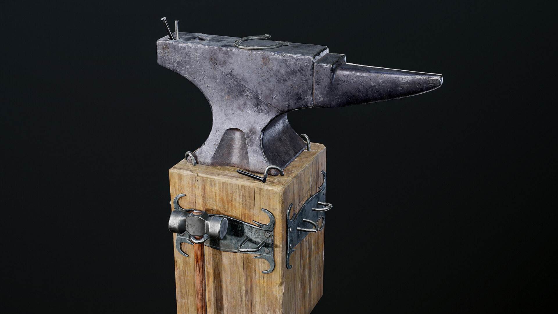 ArtStation - Medieval Anvil - Game Ready Asset