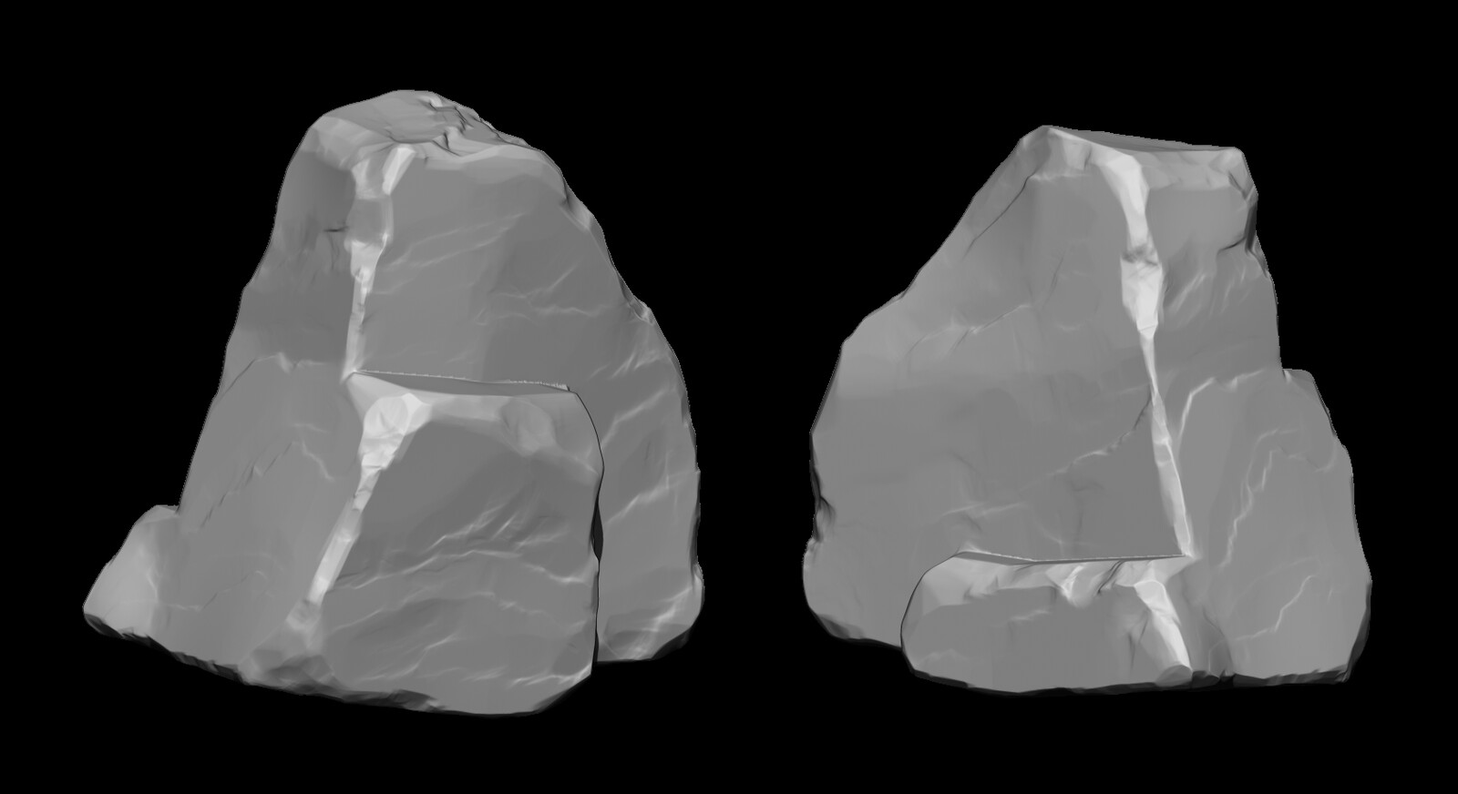 Rock 2 zbrush high poly