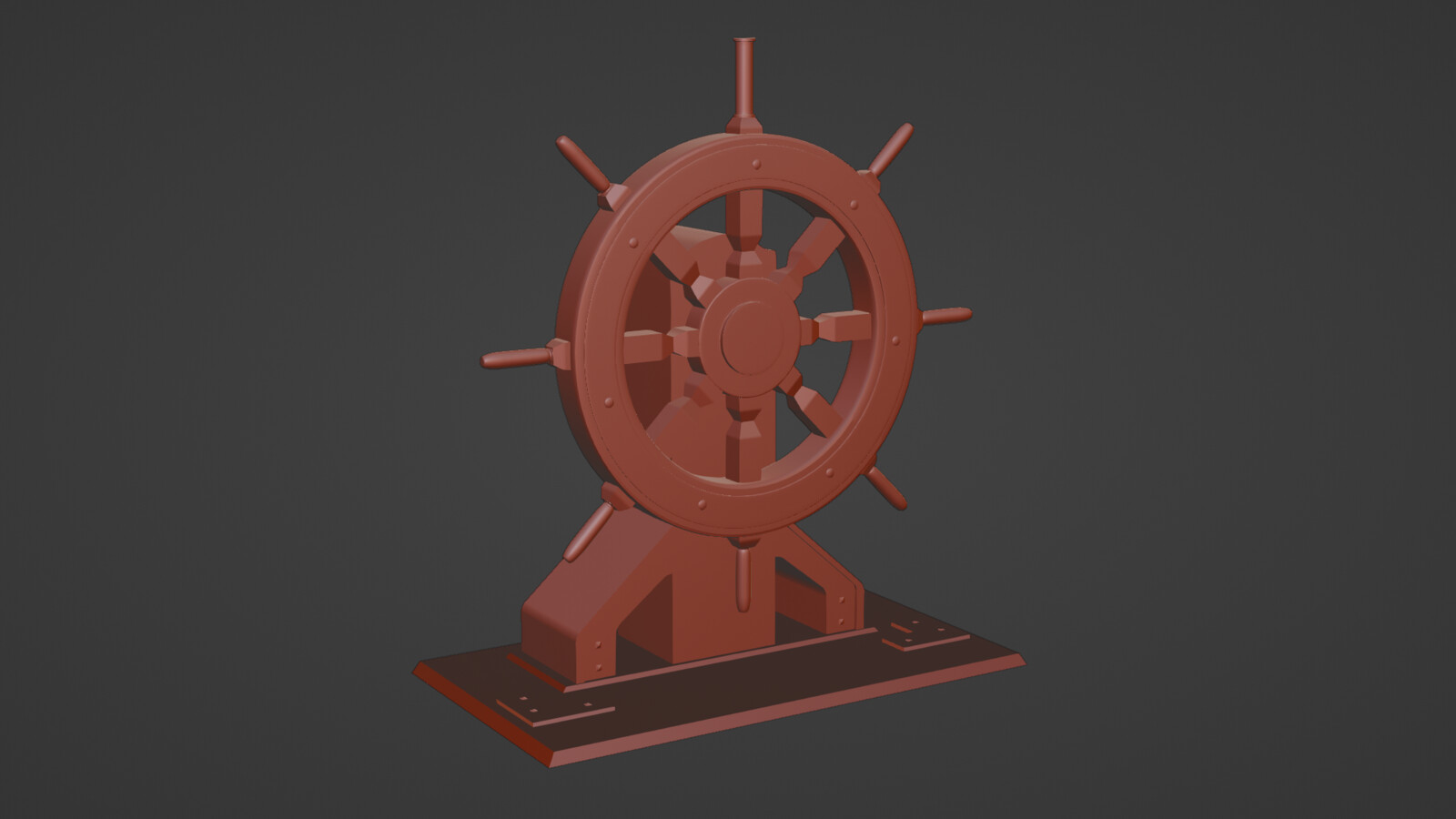 Pirate ship wheel inspired by Sea of Thieves